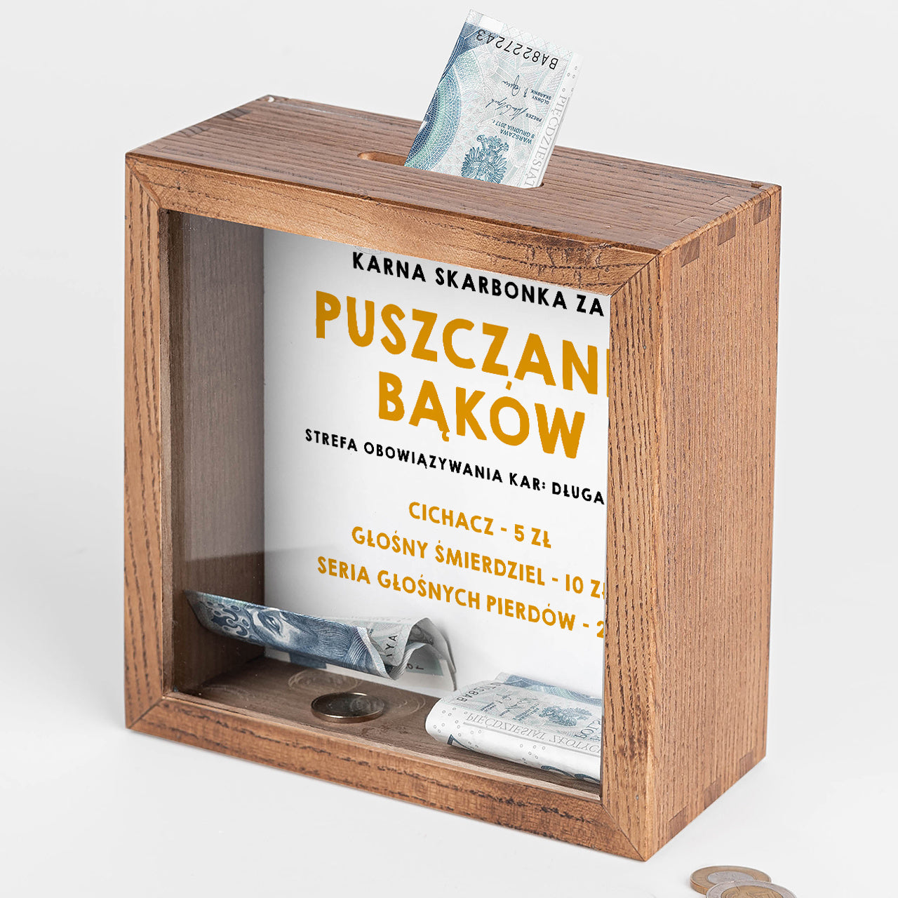 Skarbonka za puszczanie bąków - humorystyczny prezent