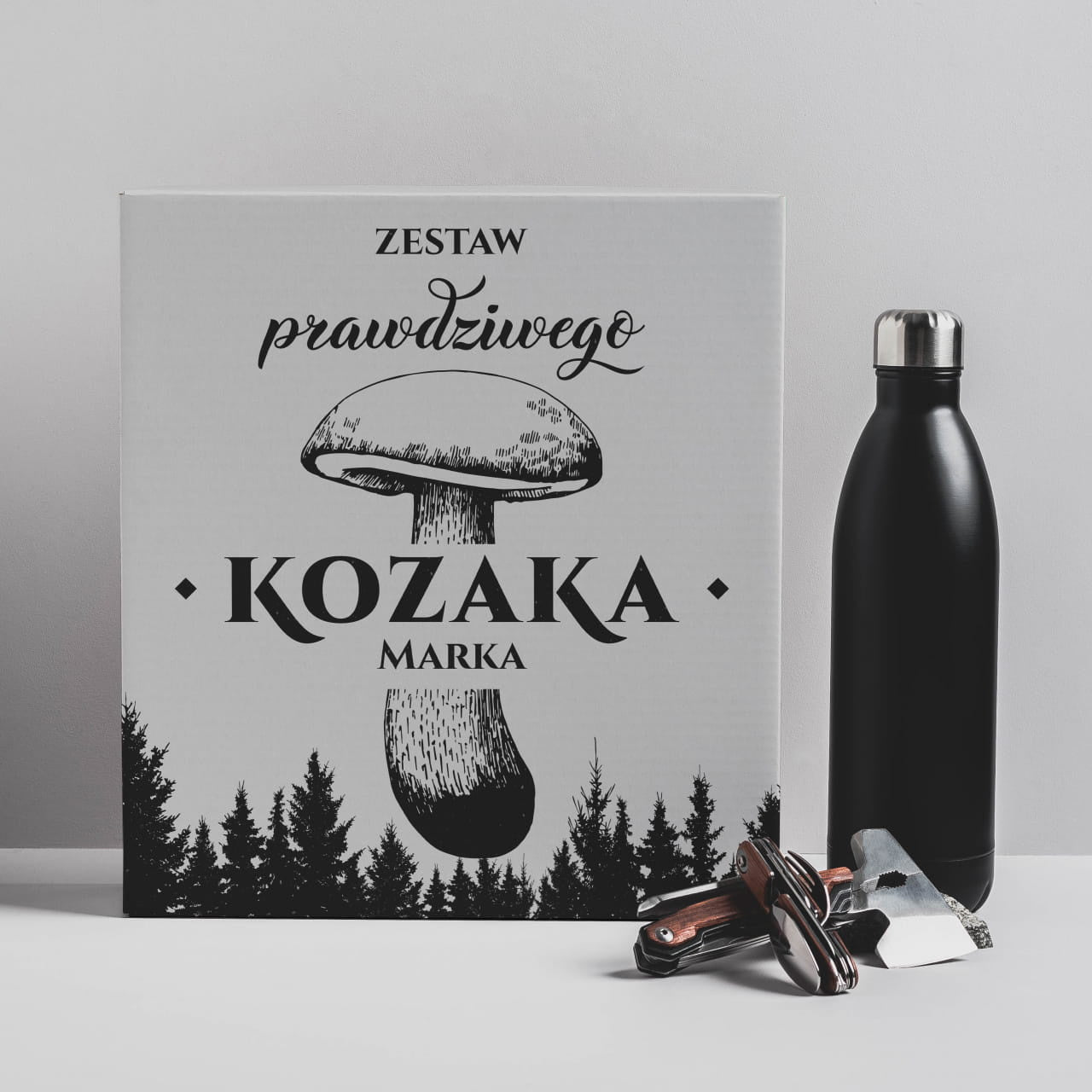 Zestaw survivalowy dla grzybiarza prezent dla grzybiarza akcesoria dla grzybiarza prezent dla miłośnika lasu