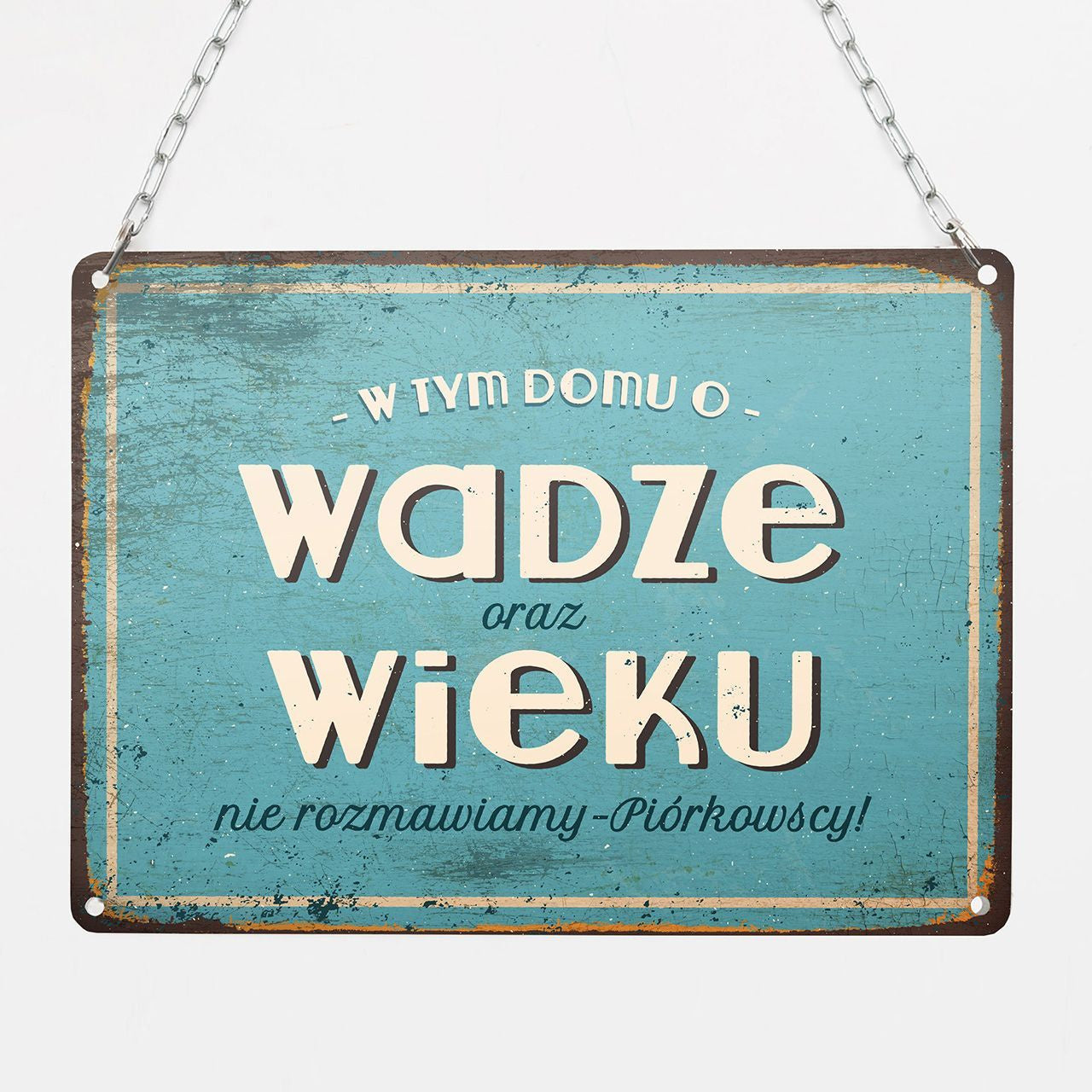 Śmieszna tabliczka z nadrukiem na prezent na parapetówkę
