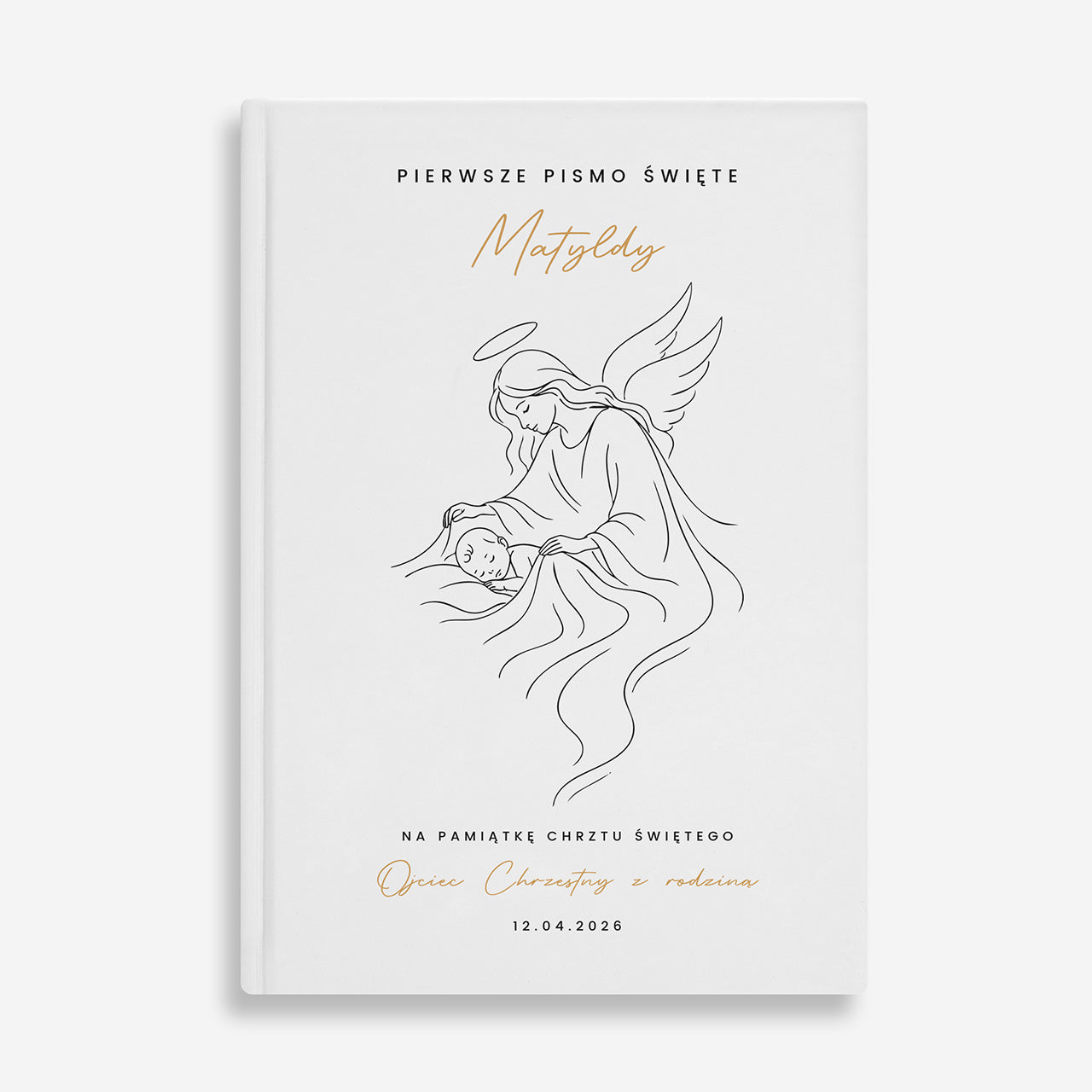 Personalizowana biblia na pamiątku Chrztu Świętego