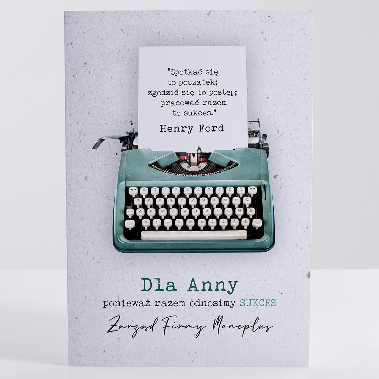 Kartka na podziękowanie dla pracownika kartka z podziękowaniem prezent dla pracownika personalizowana kartka