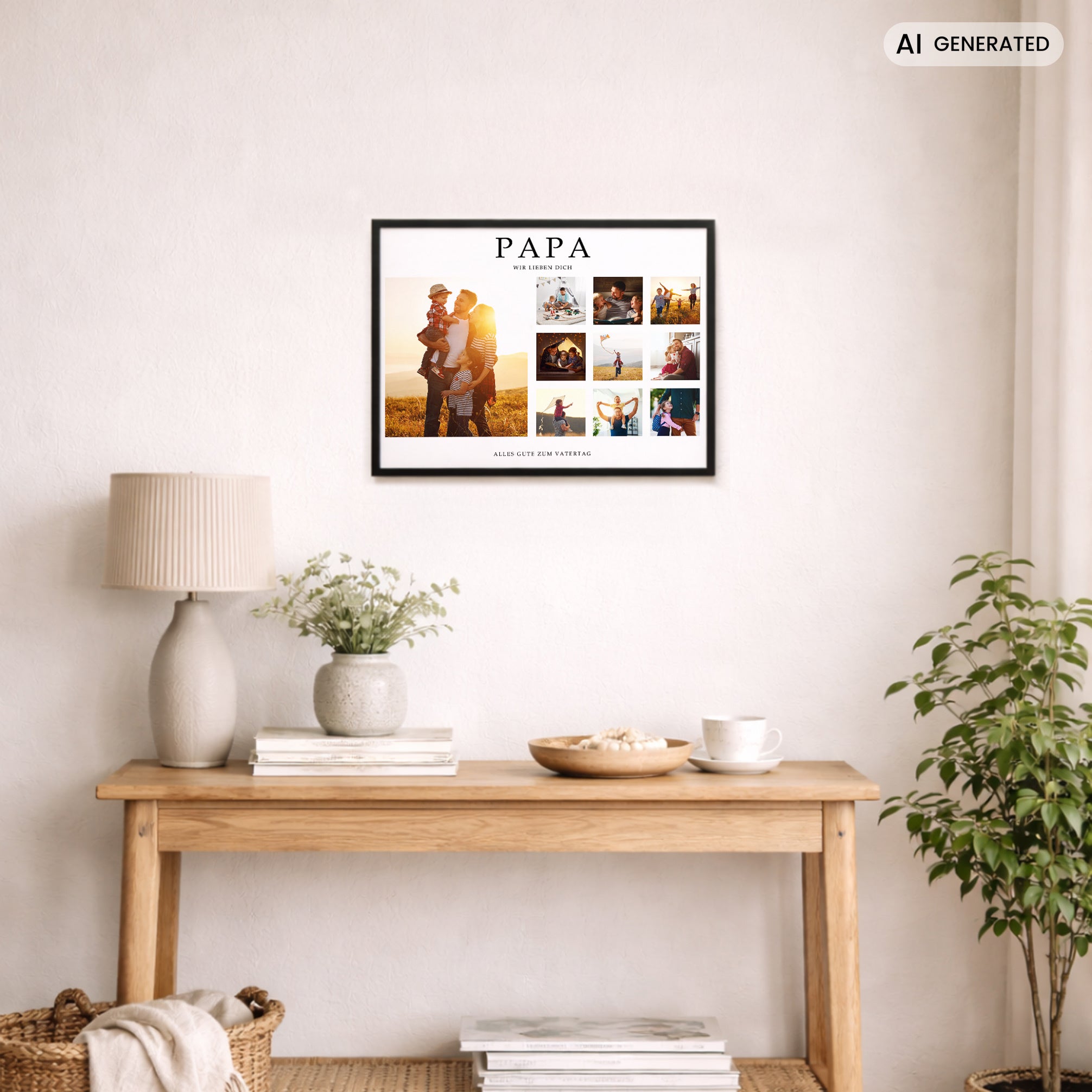 Poster zum Vatertag - Geschenk für einen jungen Papa