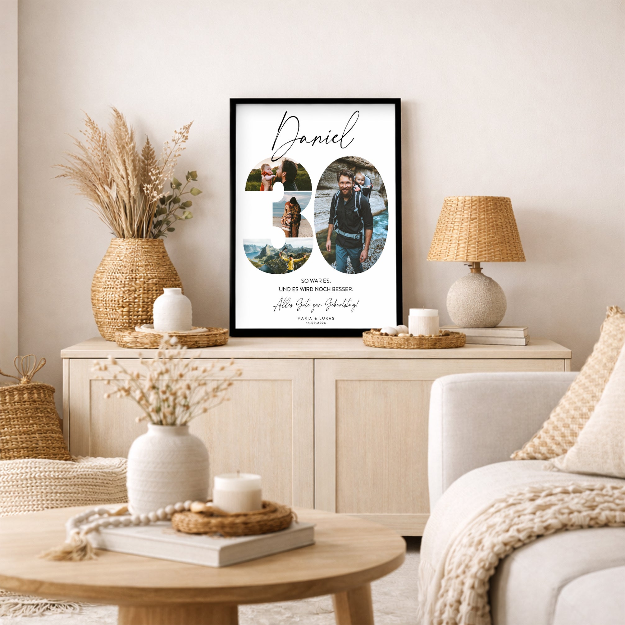 Personalisiertes POSTER ZUM 30. GEBURTSTAG