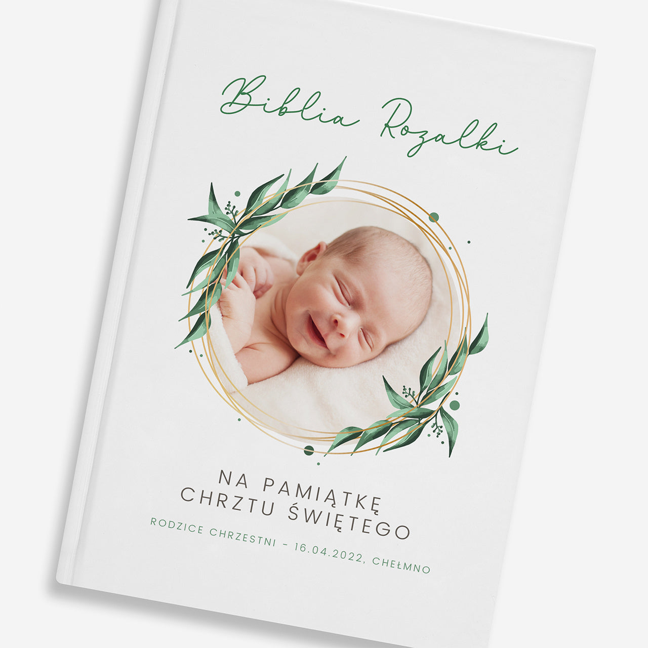Biblia ze zdjęciem - prezent na Chrzest biblia na chrzest pamiątka chrztu świętego
