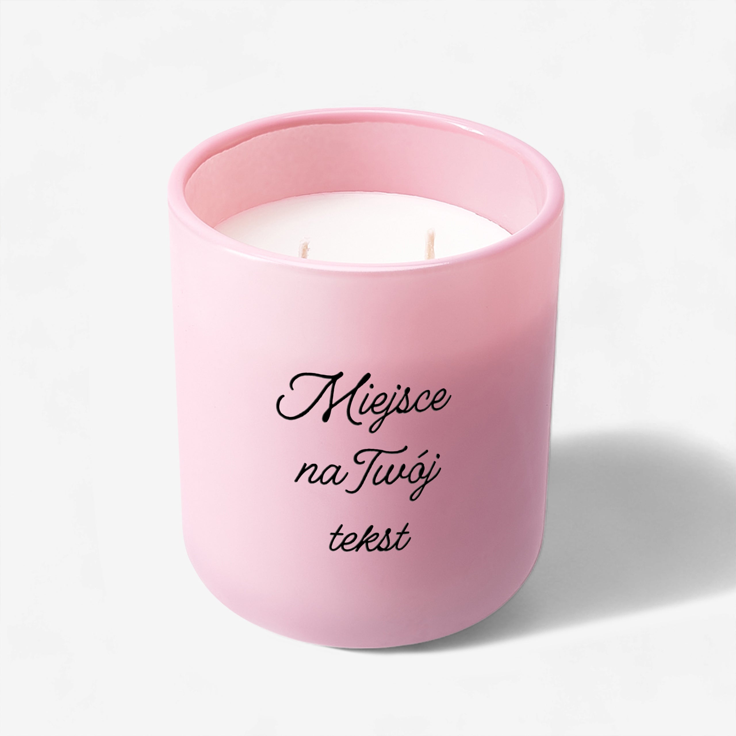 Zapachowa świeca sojowa z własnym tekstem świece zapachowe na prezent prezent dla niej