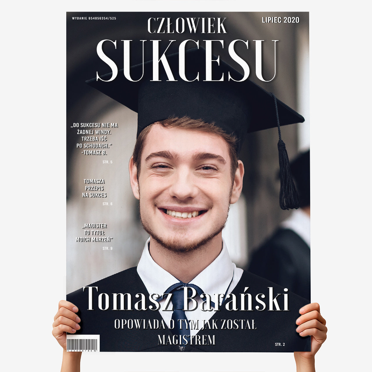 Kartka XXL - prezent z okazji zakończenia studiów prezent na obronę magistra kartka na absolutorium