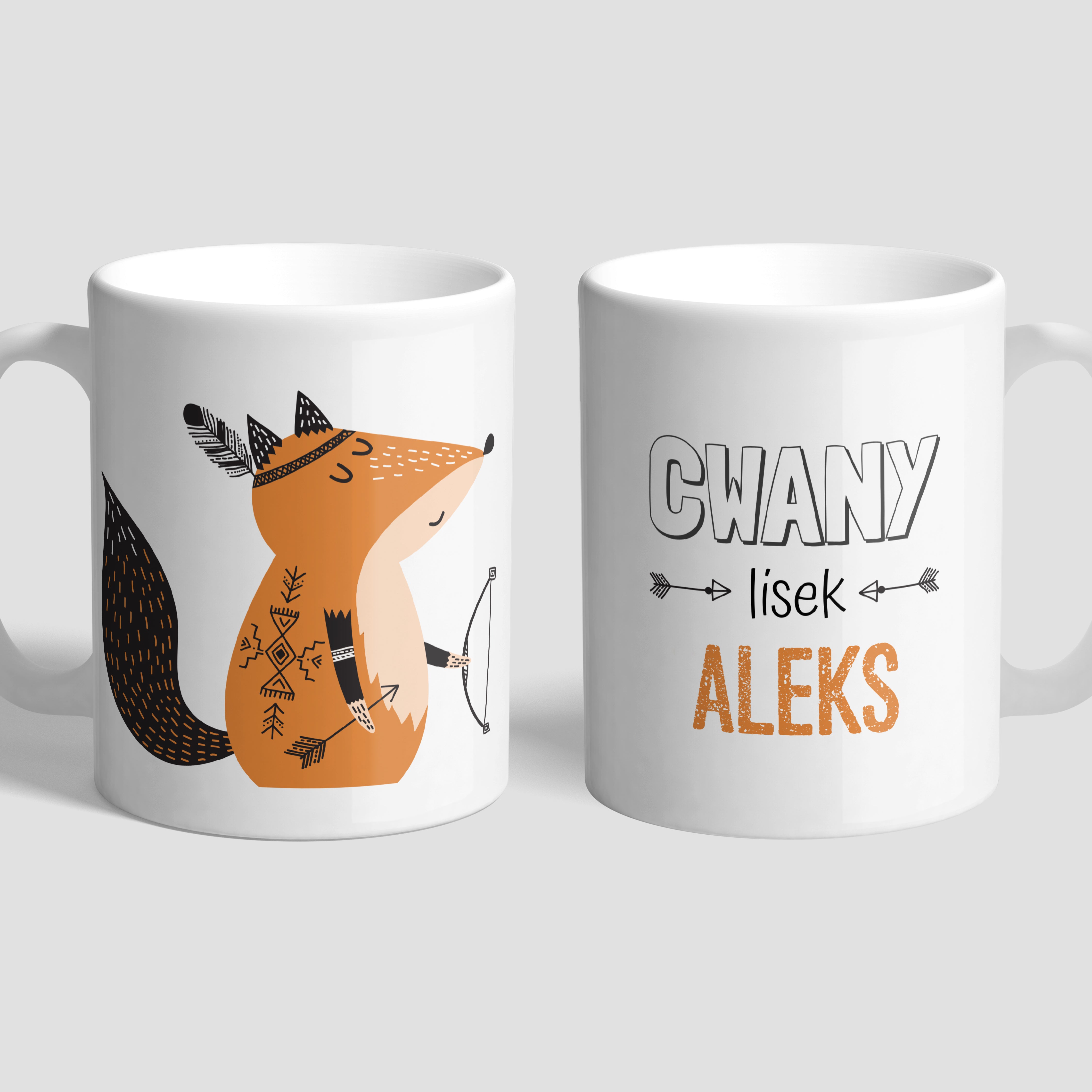 Personalizowany kubek - Cwany Lisek - prezent dla przedszkolaka prezent do przedszkola kubek do przedszkola