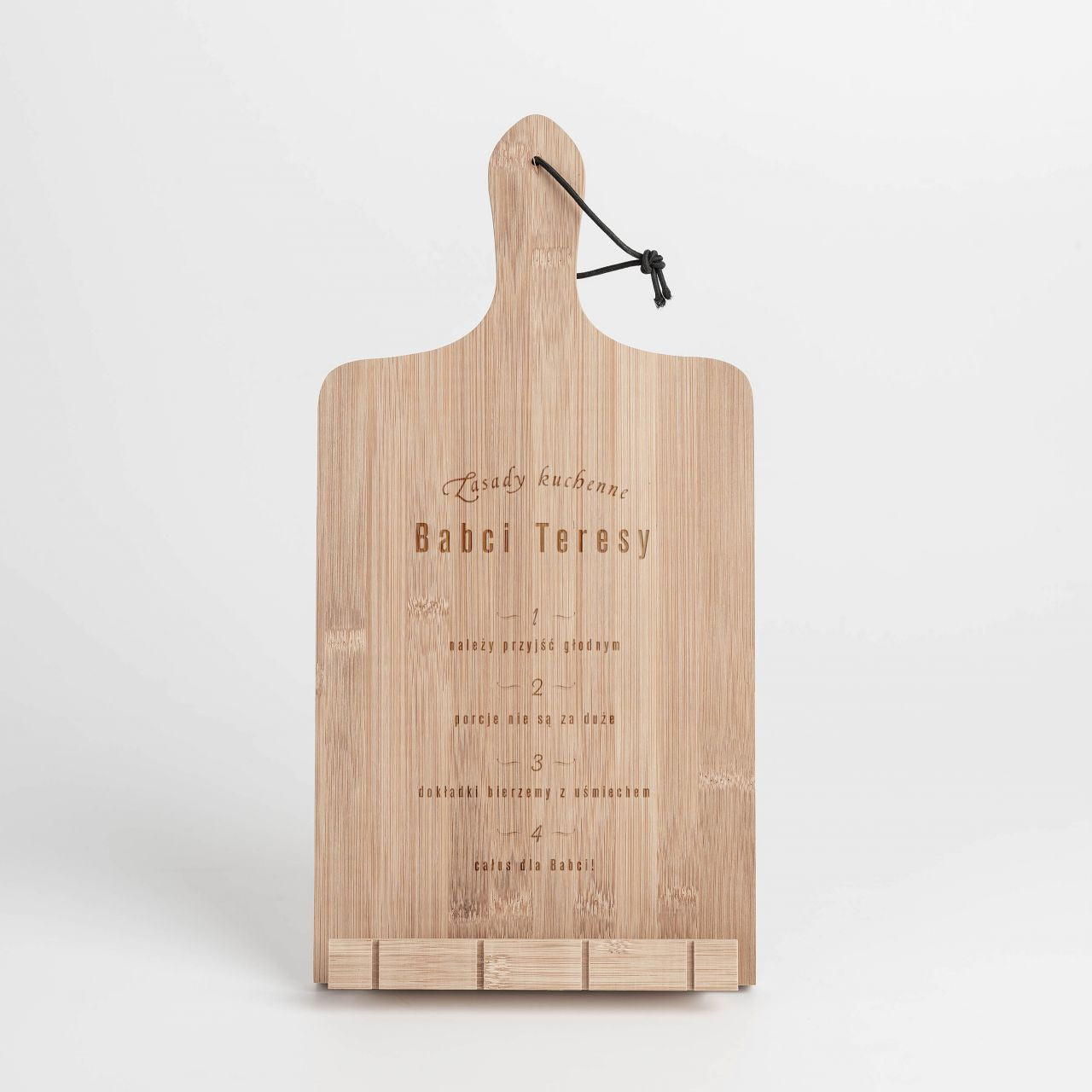 Podstawka pod książkę kucharską - Zasady - prezent dla babci