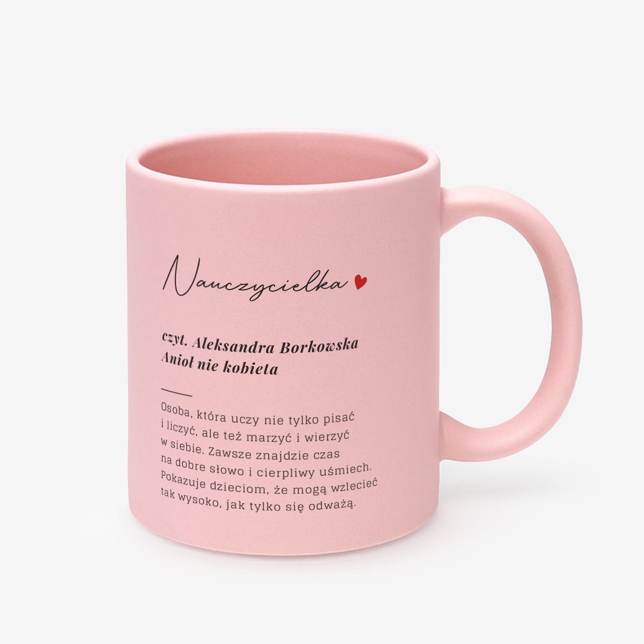 Personalizowany kubek Definicja - prezent dla nauczycielki na Dzień Nauczyciela kubek dla nauczycielki 