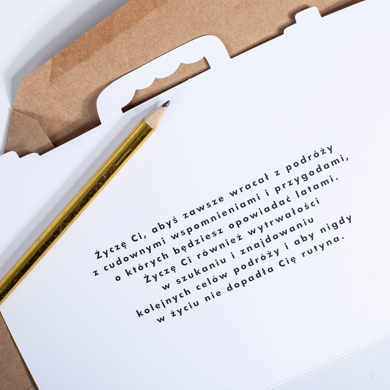 Personalizowana kartka dla podróżnika - walizka