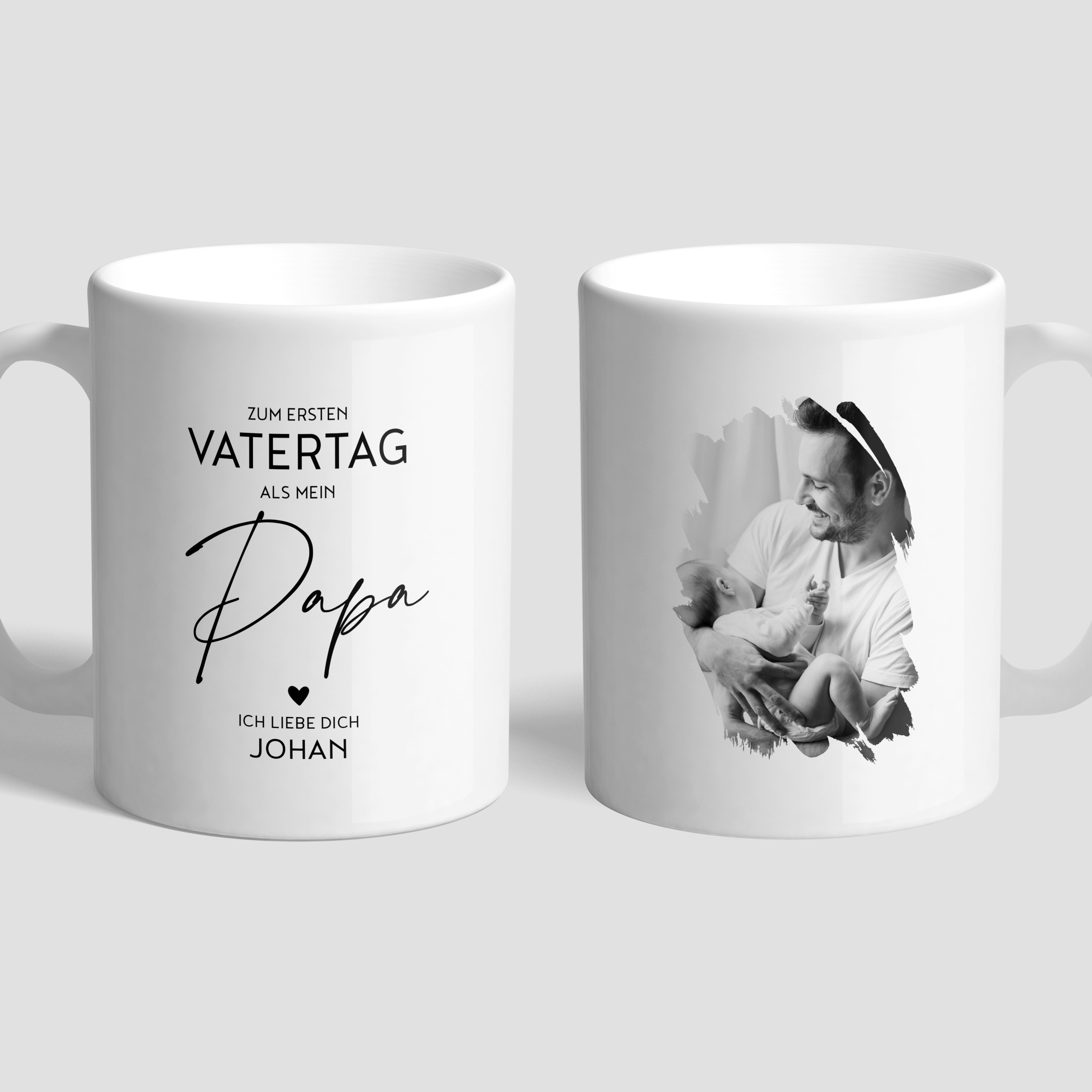 Personalisierter Becher zum ersten Vatertag