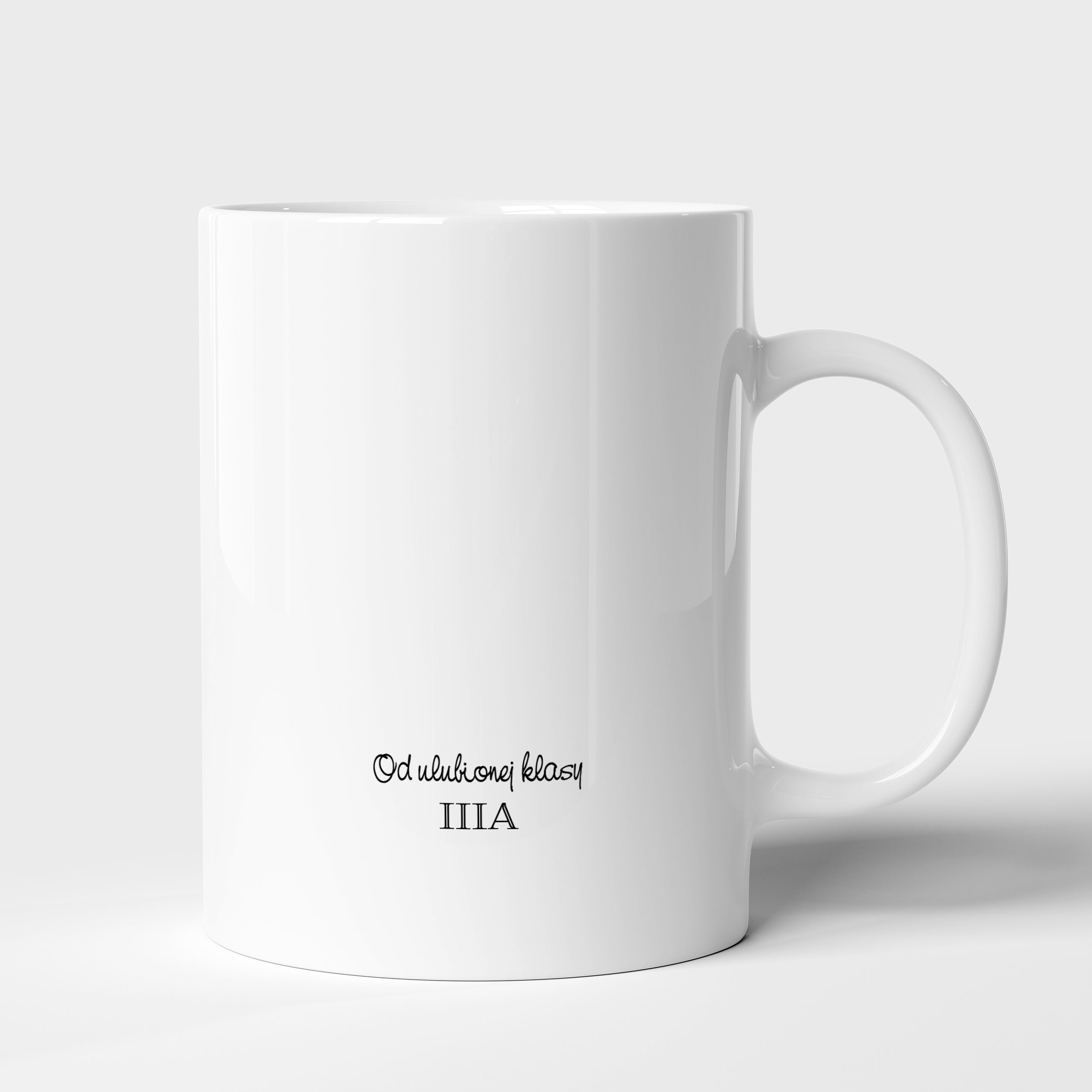 Personalizowany kubek na zakończenie szkoły dla nauczyciela