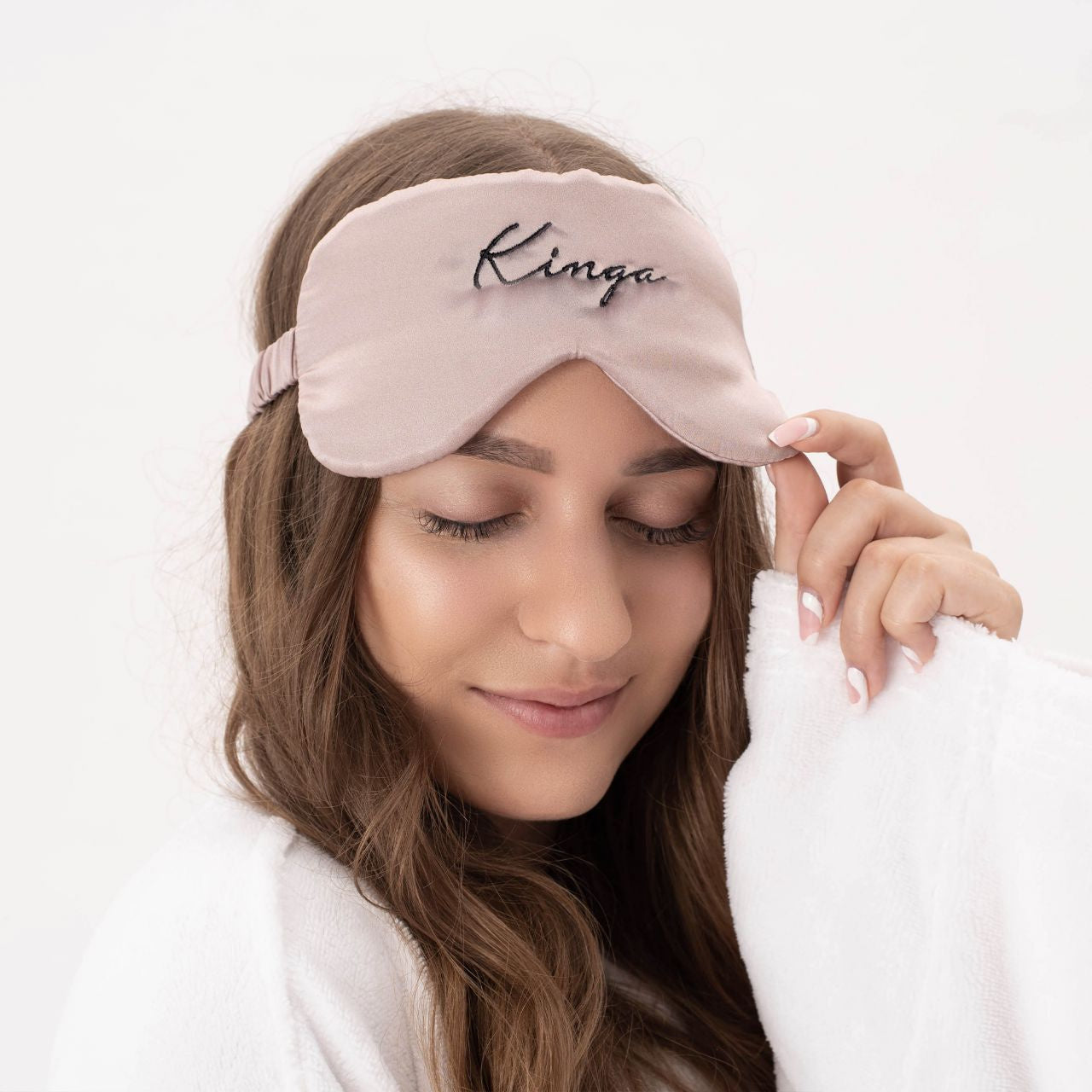 Personalizowana opaska z jedwabiu - prezent dla kobiety