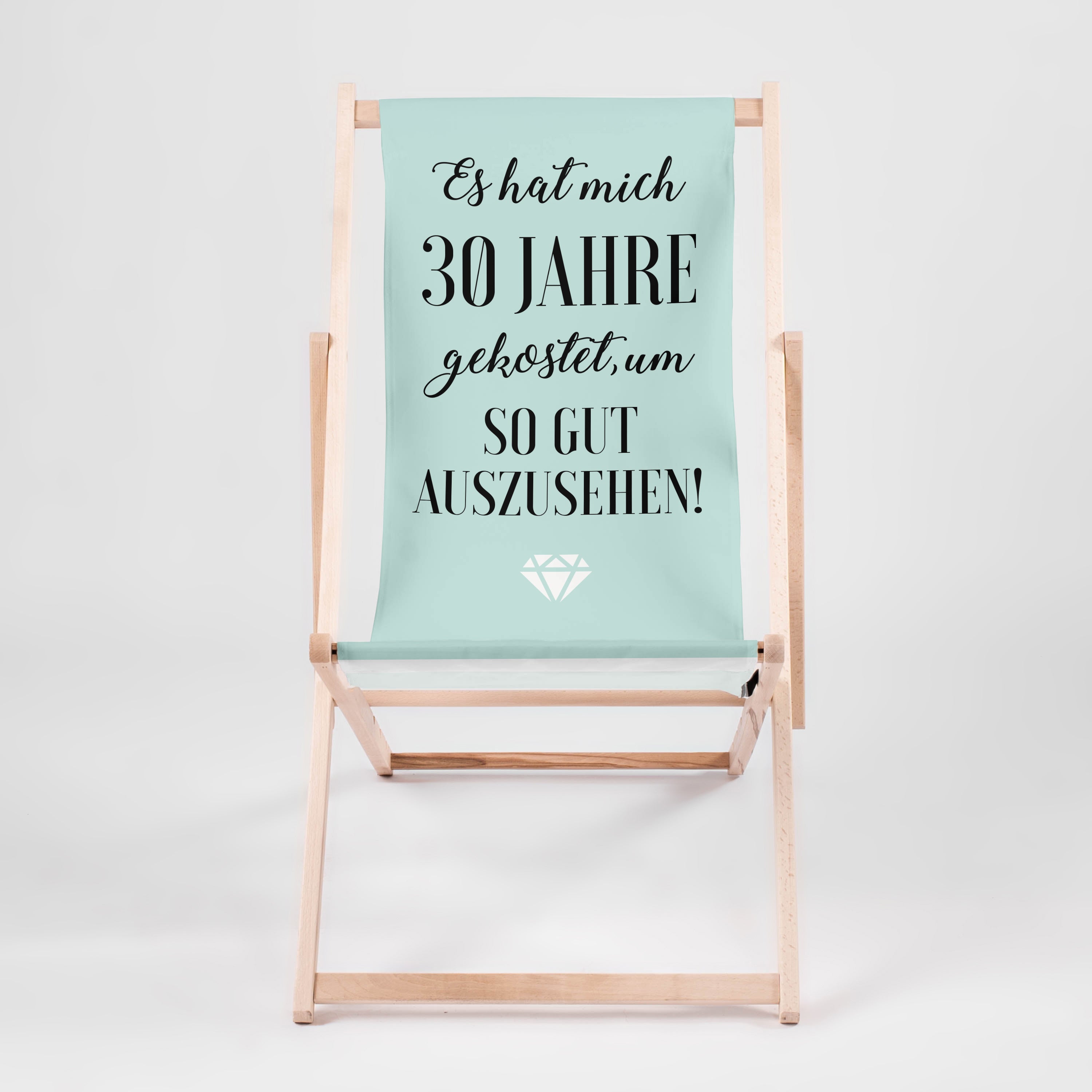 Personalisierter Liegestuhl zum Geburtstag