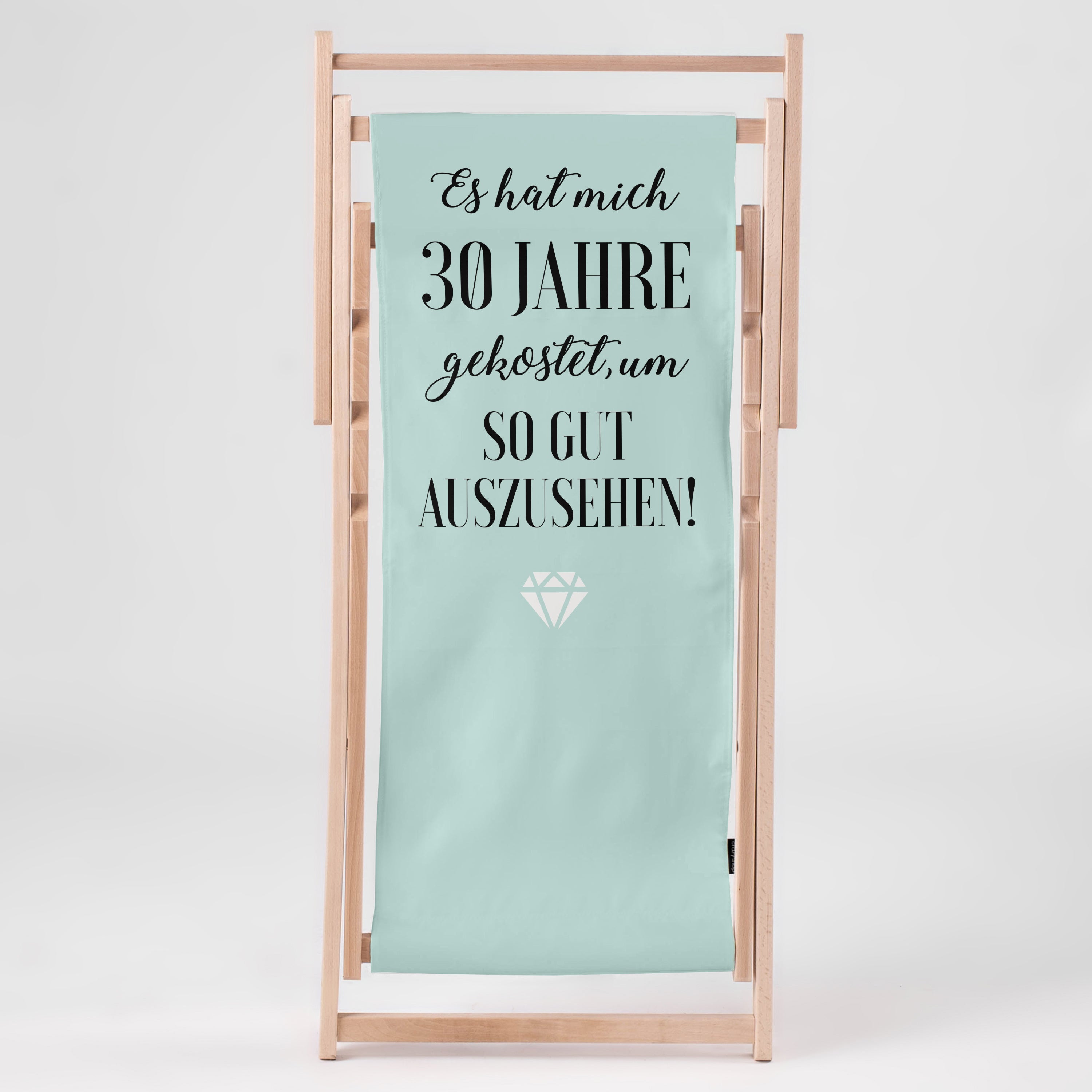 Personalisierter Liegestuhl zum Geburtstag