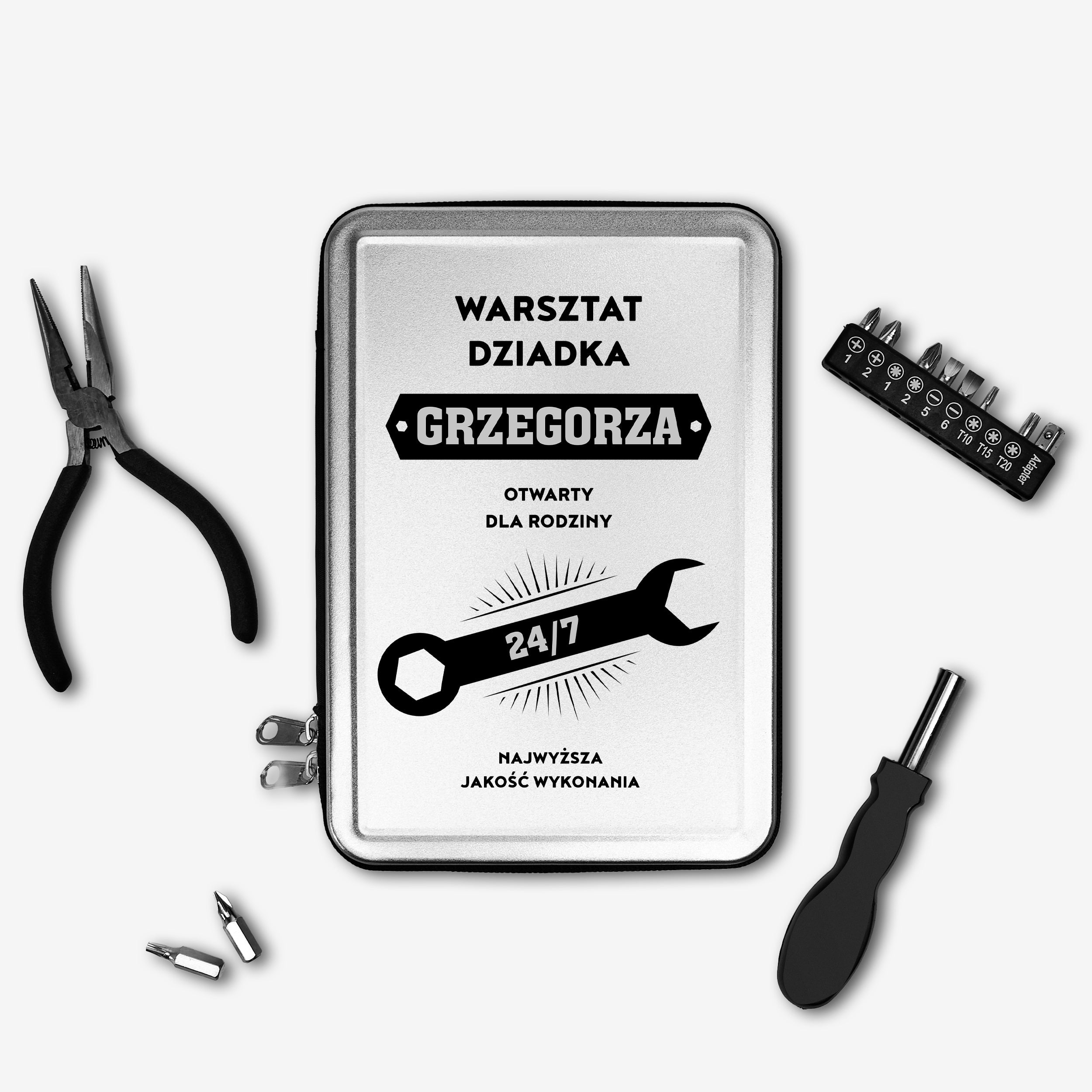 Narzędzia na prezent dla Dziadka zestaw narzędzi prezent na Dzień Dziadka