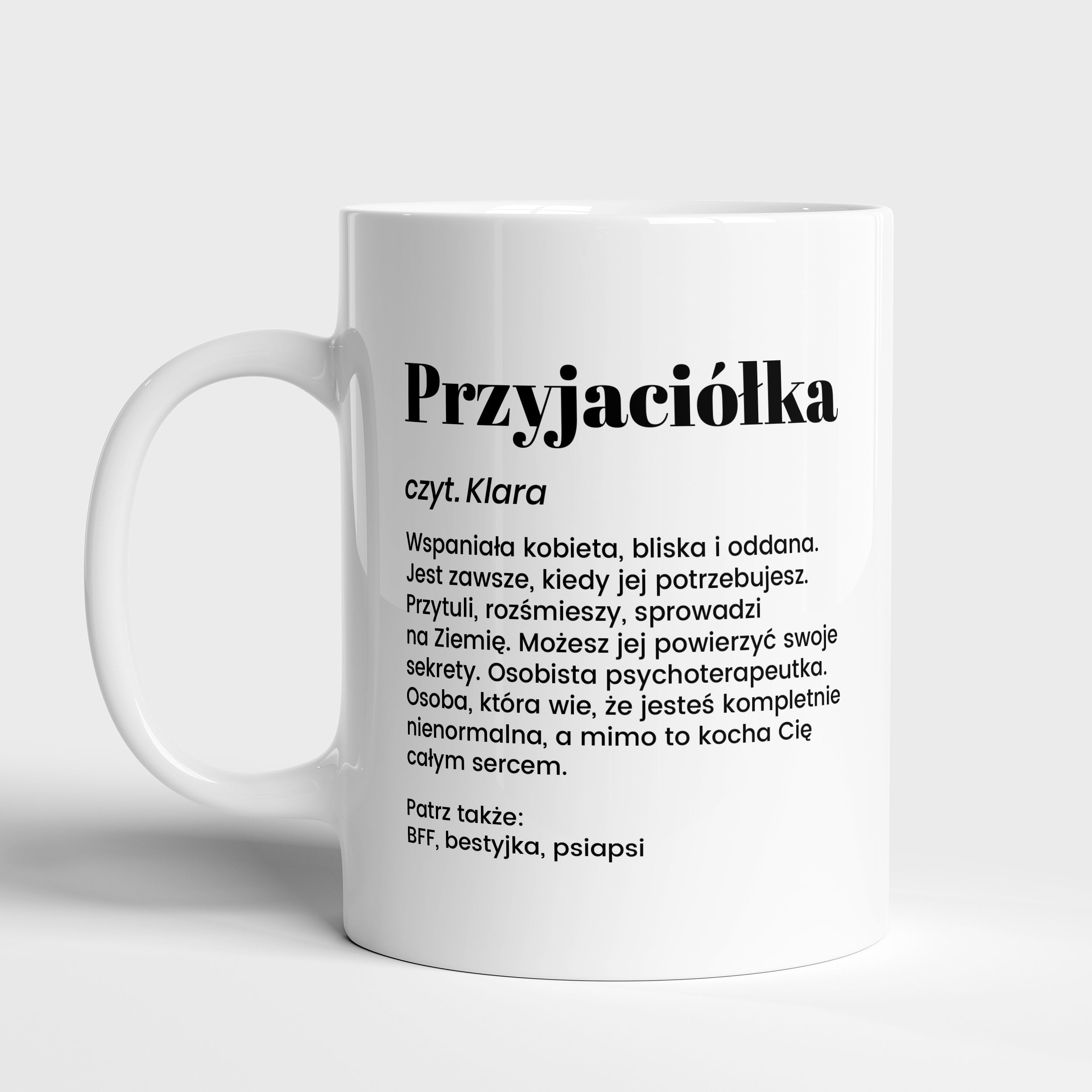 Personalizowany kubek dla przyjaciółki - definicja