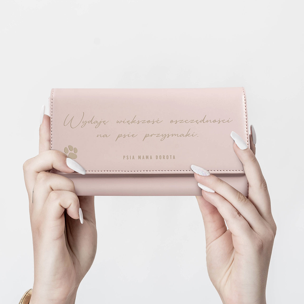 Portfel ze skóry dla miłośniczki psów