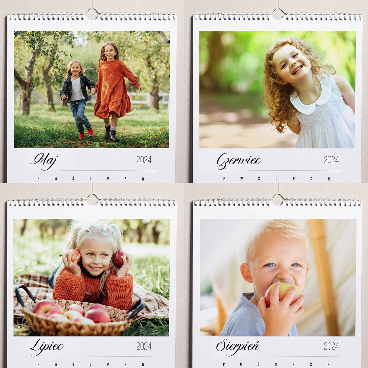 Kalendarz personalizowany wiszący - prezent na Dzień Babci i Dziadka