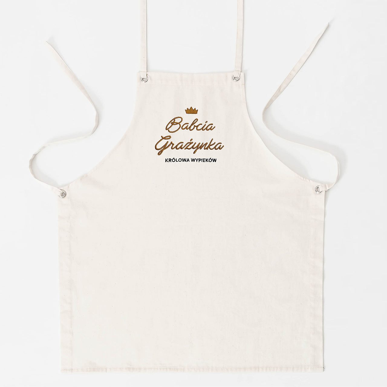 Haftowany fartuch dla babci - królowa wypieków fartuch dla babci prezent dla babci prezent na Dzień Babci