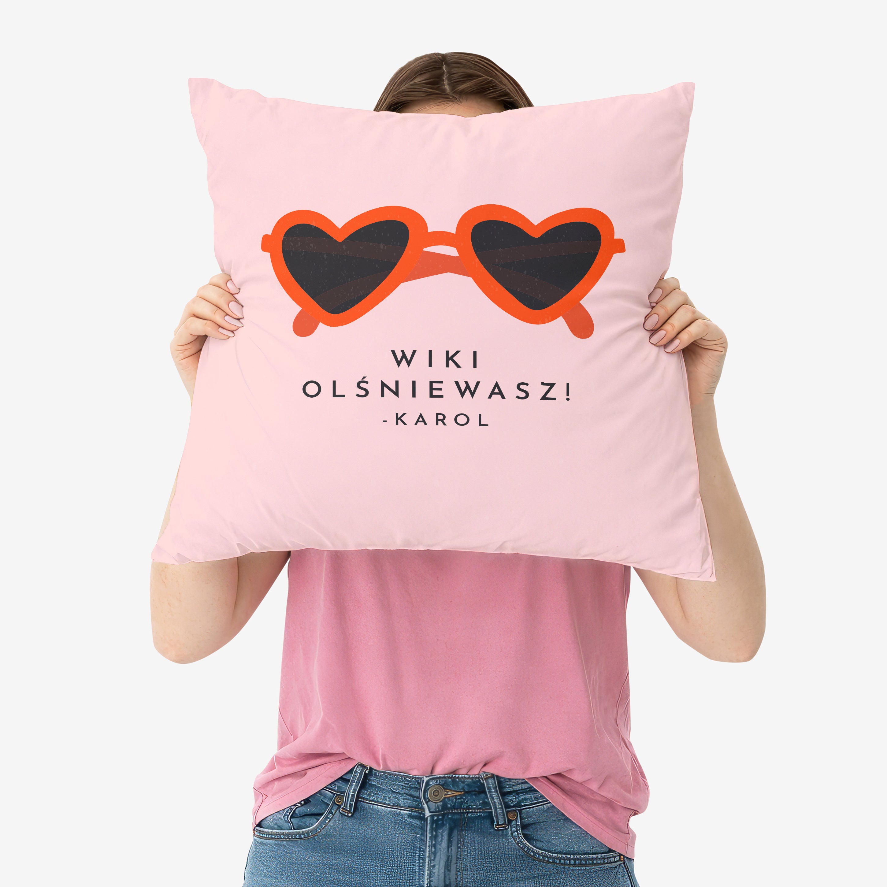 Personalizowana poduszka dla ukochanej - prezent na walentynki