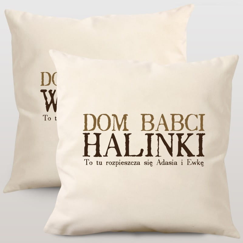 Zestaw poduszek dla babci i dziadka - Dom Dziadków