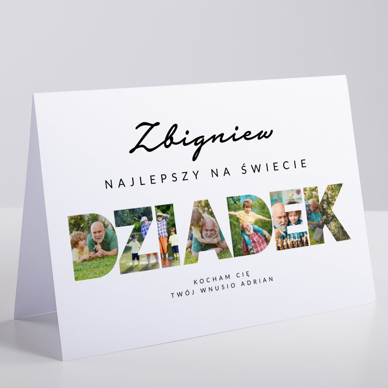 Personalizowana kartka XXL - duża kartka na Dzień Dziadka