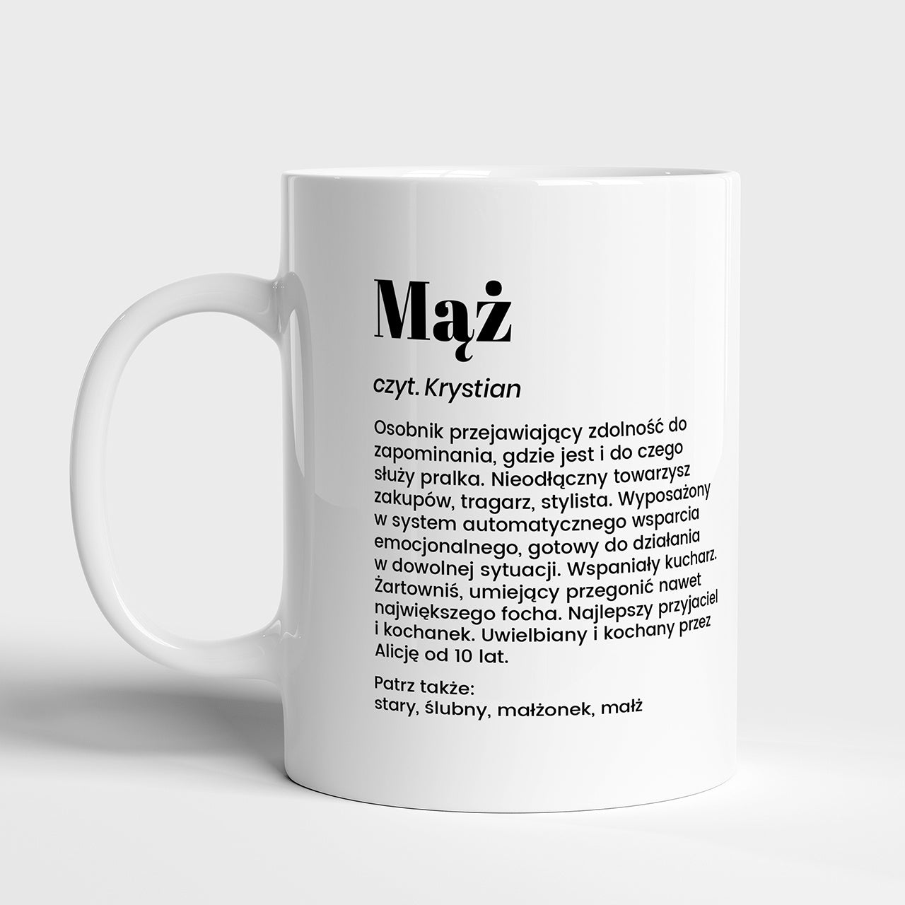 Personalizowany kubek dla męża - Definicja