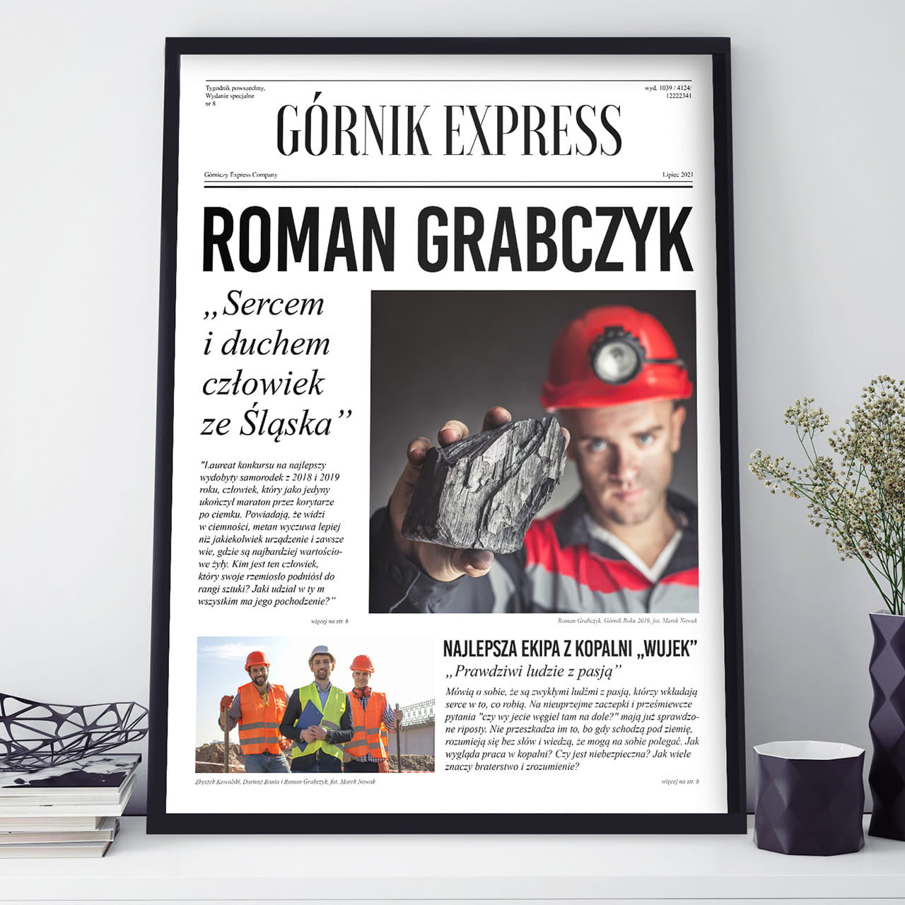 Plakat dla górnika