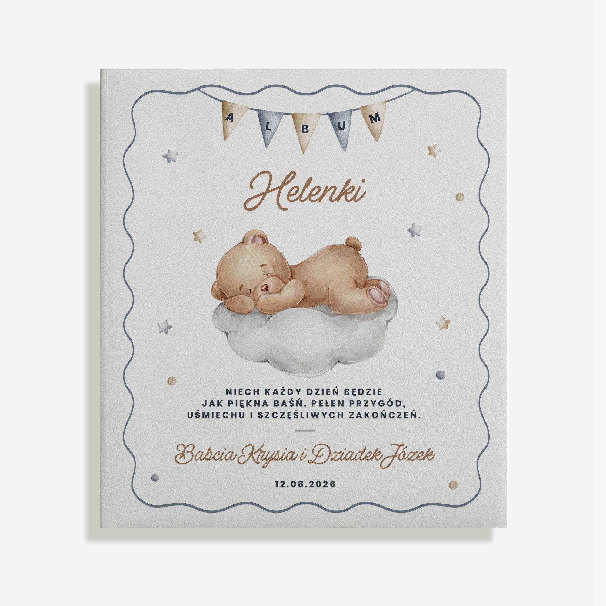 Personalizowany album dla dziecka - prezent dla malucha pamiątka na roczek dla dziewczynki