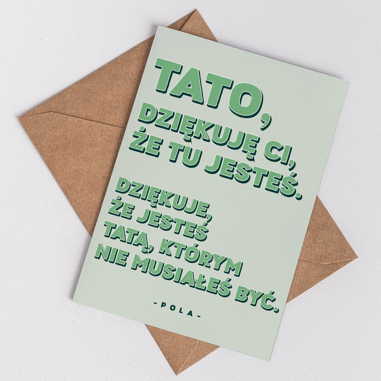 Kartka dla ojczyma - podziękowanie