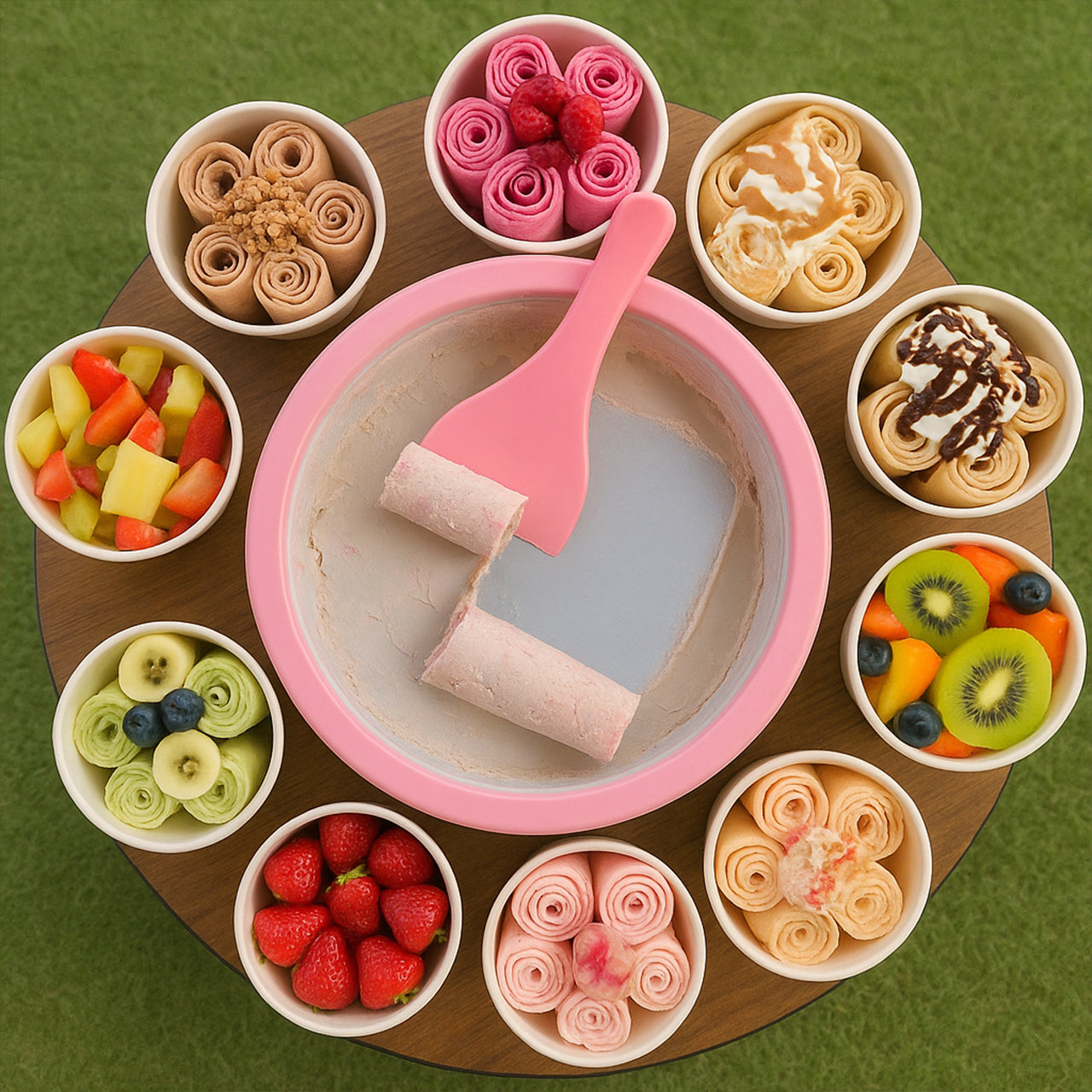 Maszyna do tajskich lodów prezent dla miłośnika słodyczy maszyna do robienia lodów tajskich