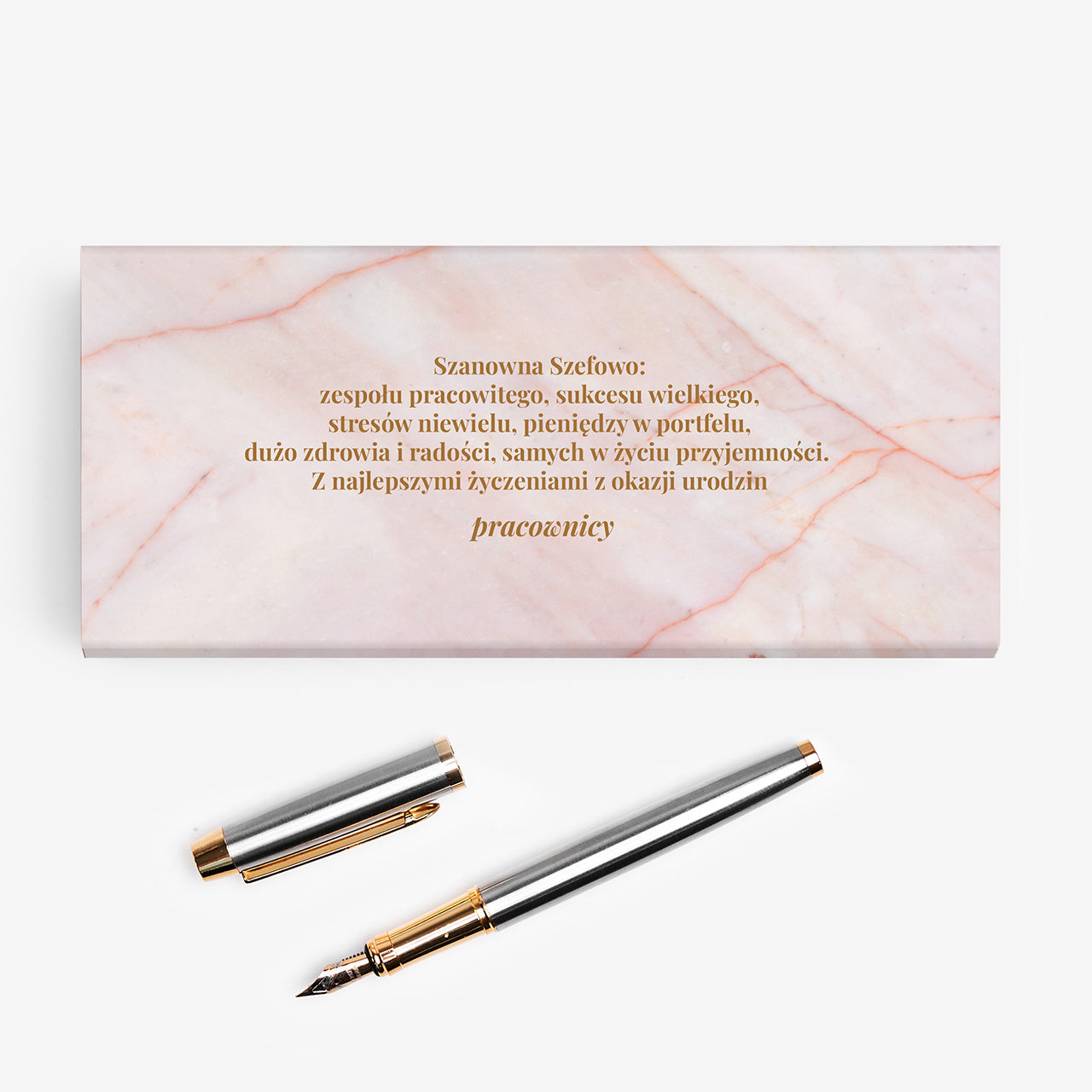 Eleganckie pióro na prezent - inicjały