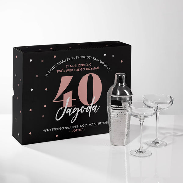 Urodzinowy zestaw do drinków dla niej