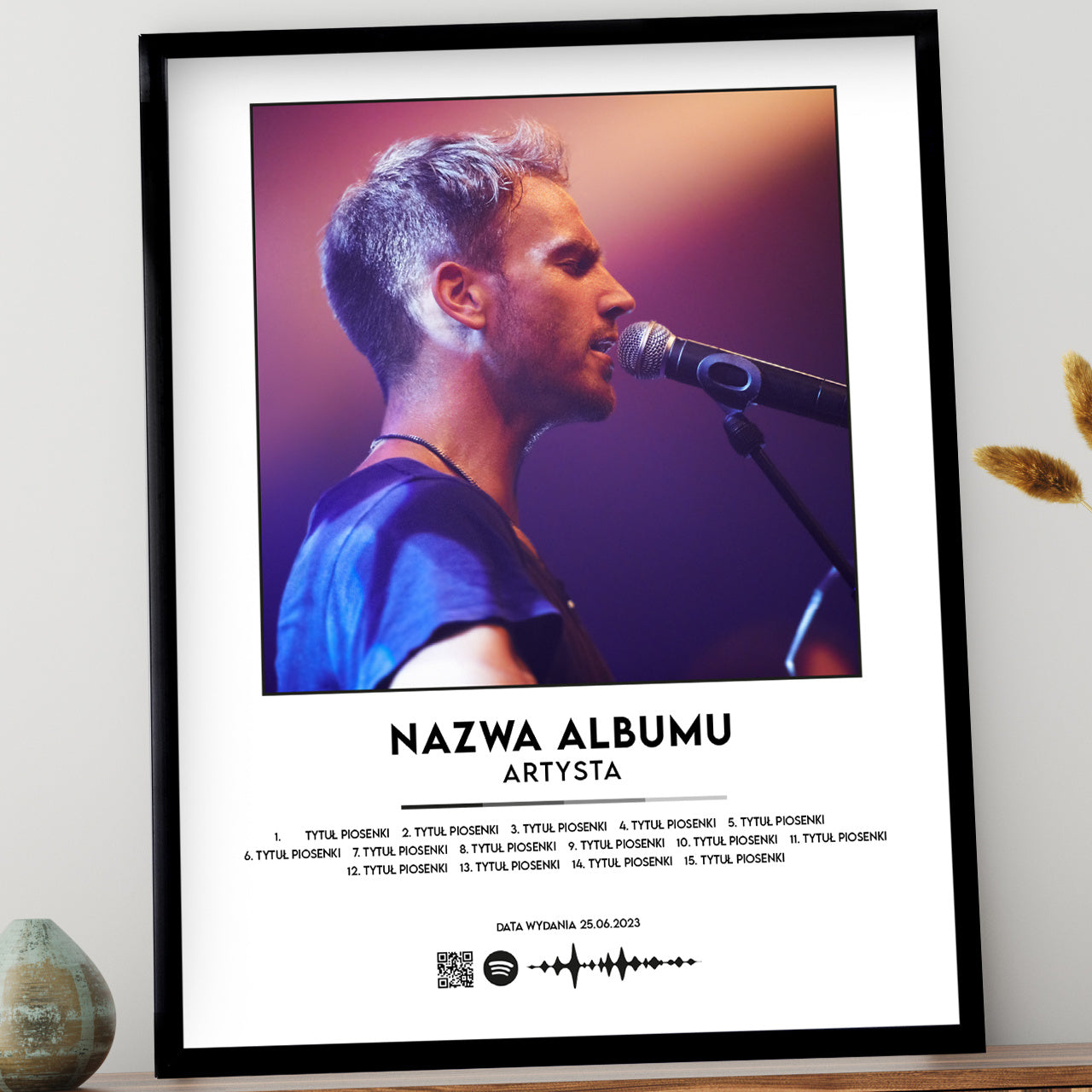 Plakat ze zdjęciem - piosenka