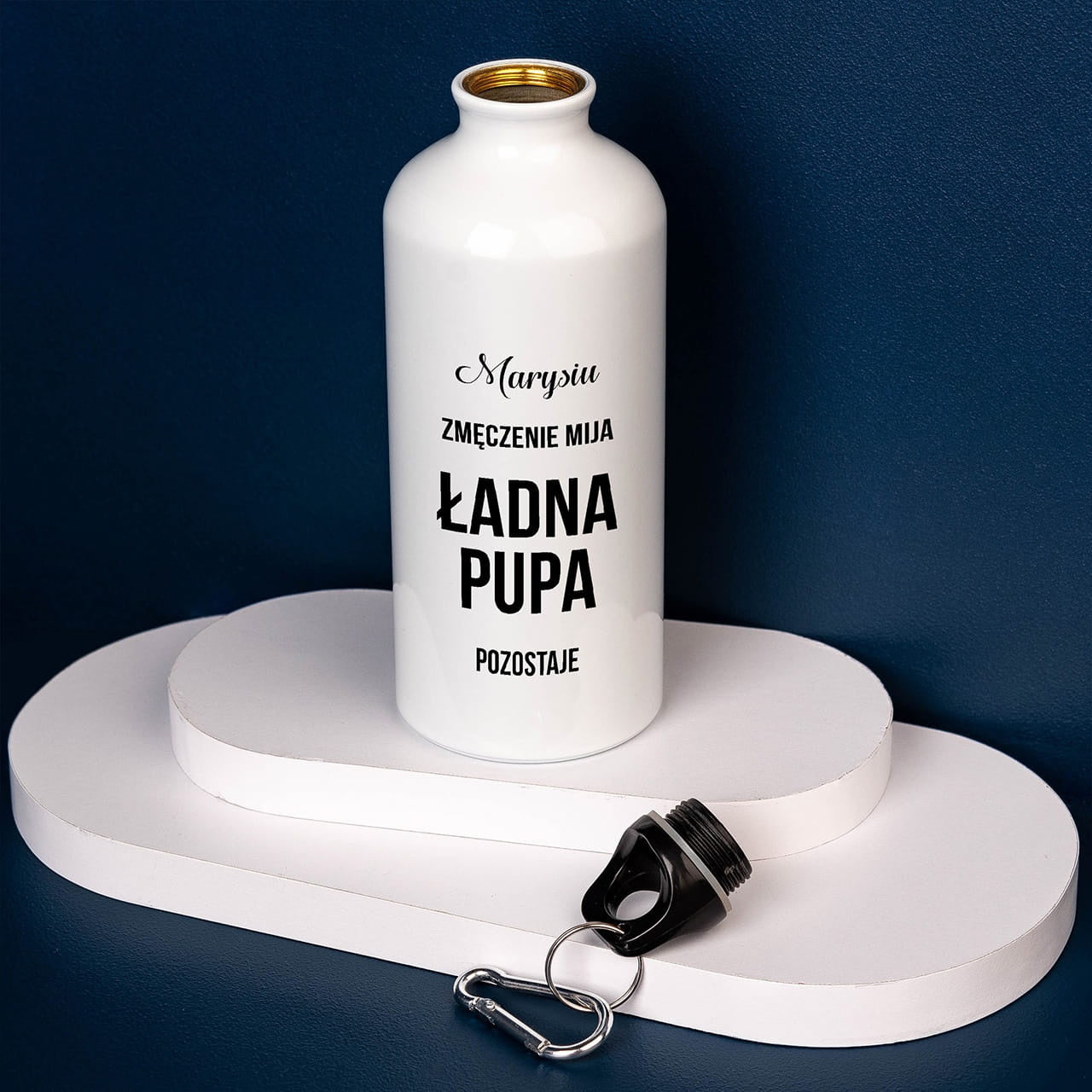 Bidon sportowy personalizowany Ładna Pupa prezent dla fitnesski