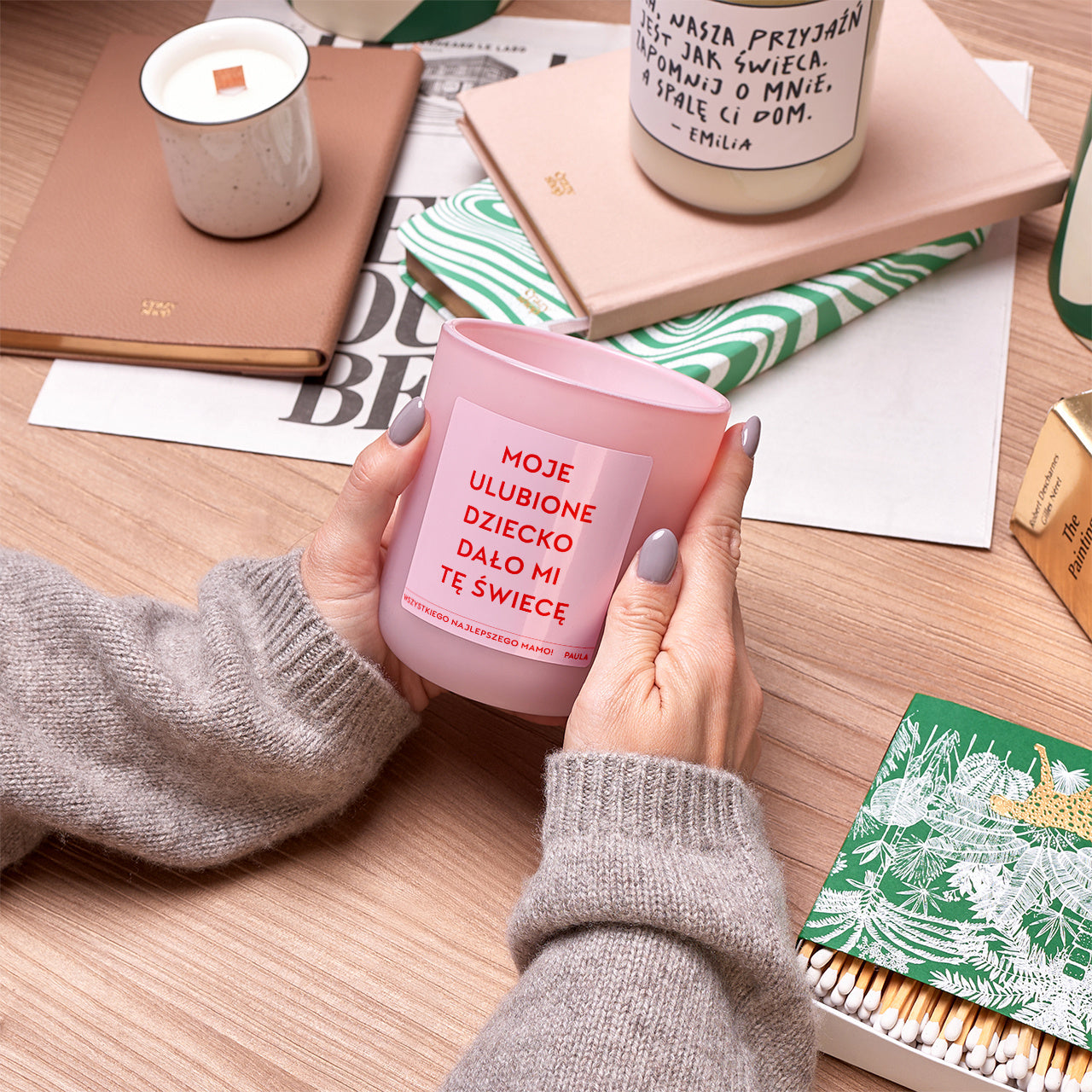 Śmieszna świeczka dla mamy - Ulubione Dziecko personalizowana świeczka dla mamy na Dzień Mamy