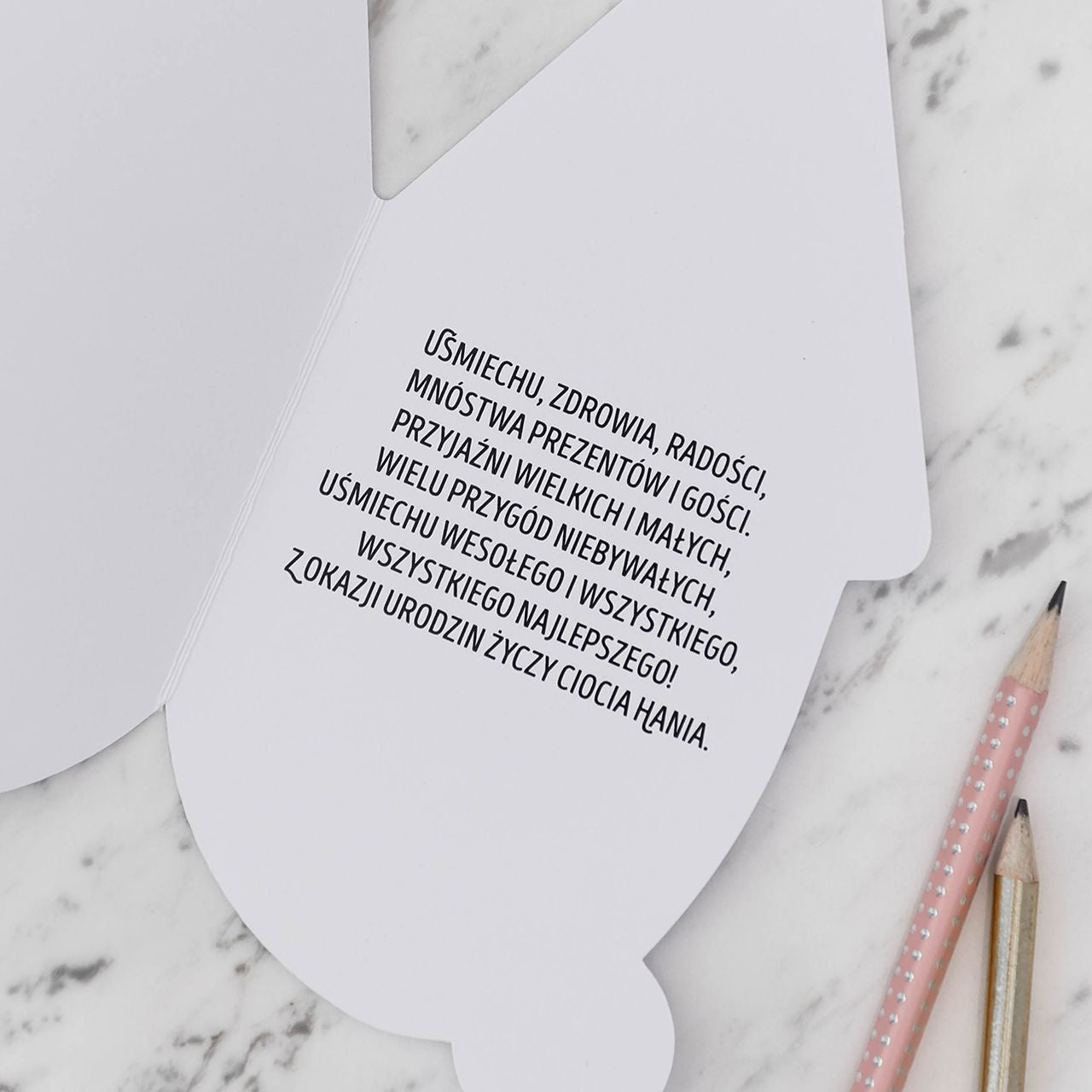 Kartka urodzinowa ze zdjęciem dla dziecka - dodatek do prezentu