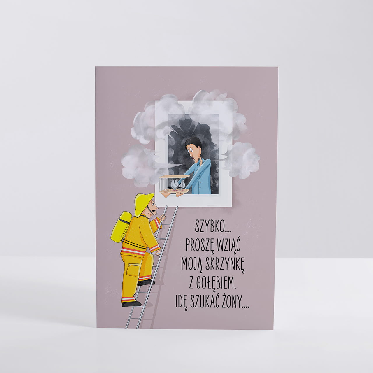 Śmieszna kartka dla hodowcy gołębi - Moje gołębie personalizowana kartka kartka z napisem upominek dla niego