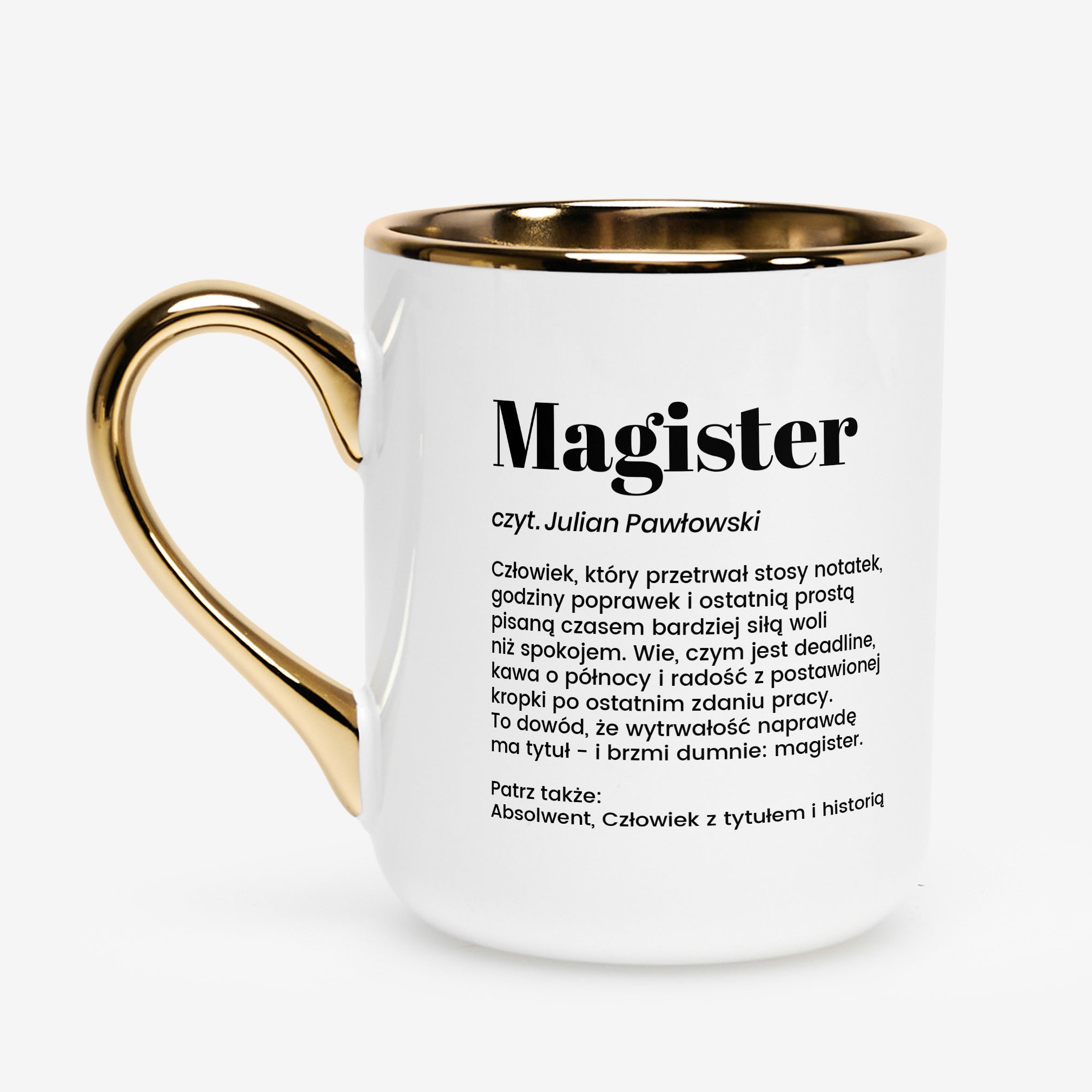 Kubek personalizowany dla magistra - śmieszny prezent dla magistra