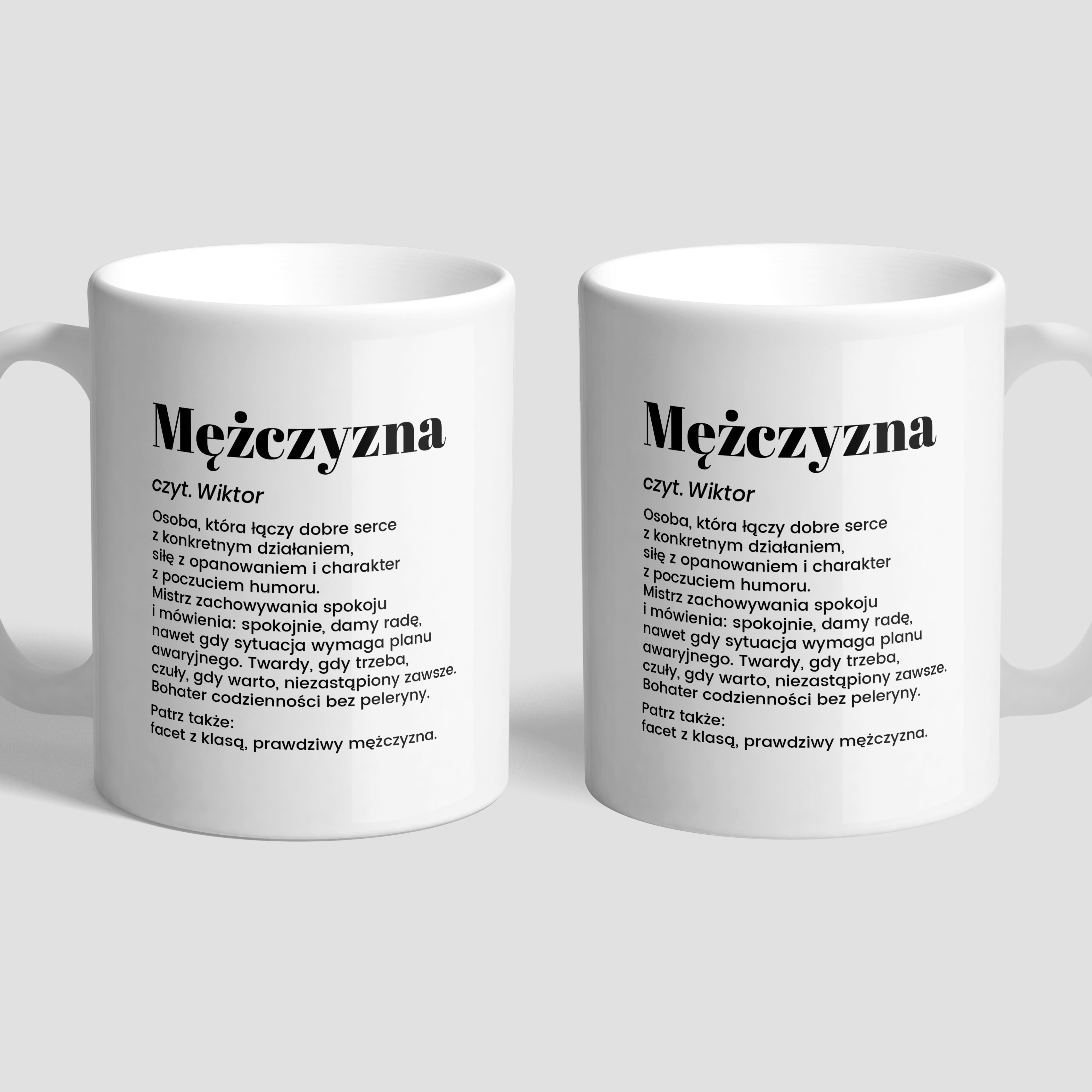 Kubek dla mężczyzny - definicja 
