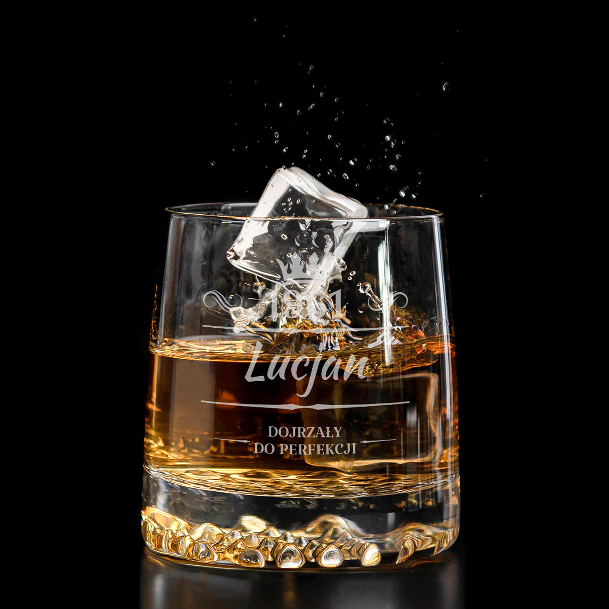 Personalizowana szklanka do whisky dla niego - prezent dla konesera whisky