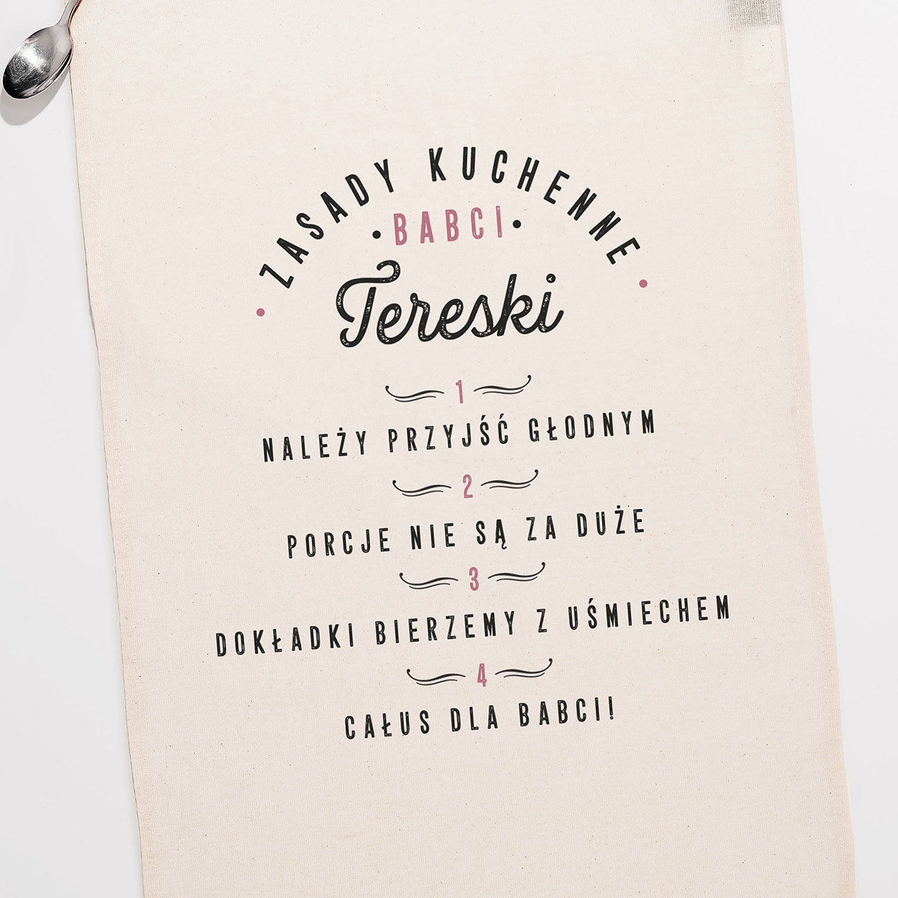 Kuchenny ręcznik na prezent dla babci do kuchni