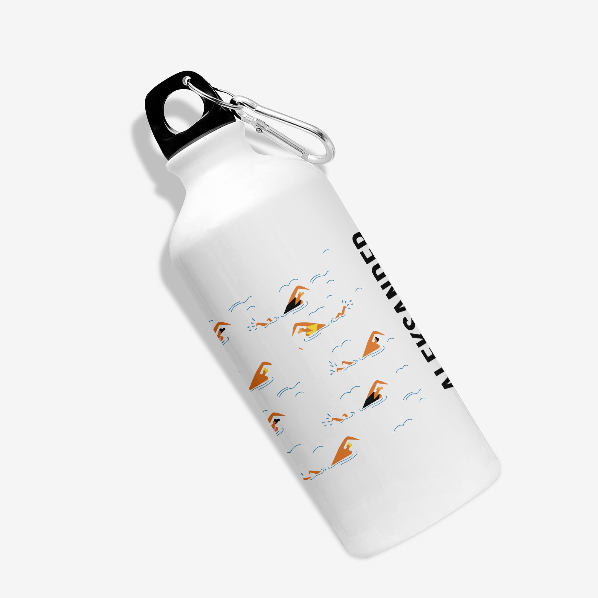 Bidon personalizowany dla pływaka bidon sportowy z imieniem prezent dla pływaka treningowy