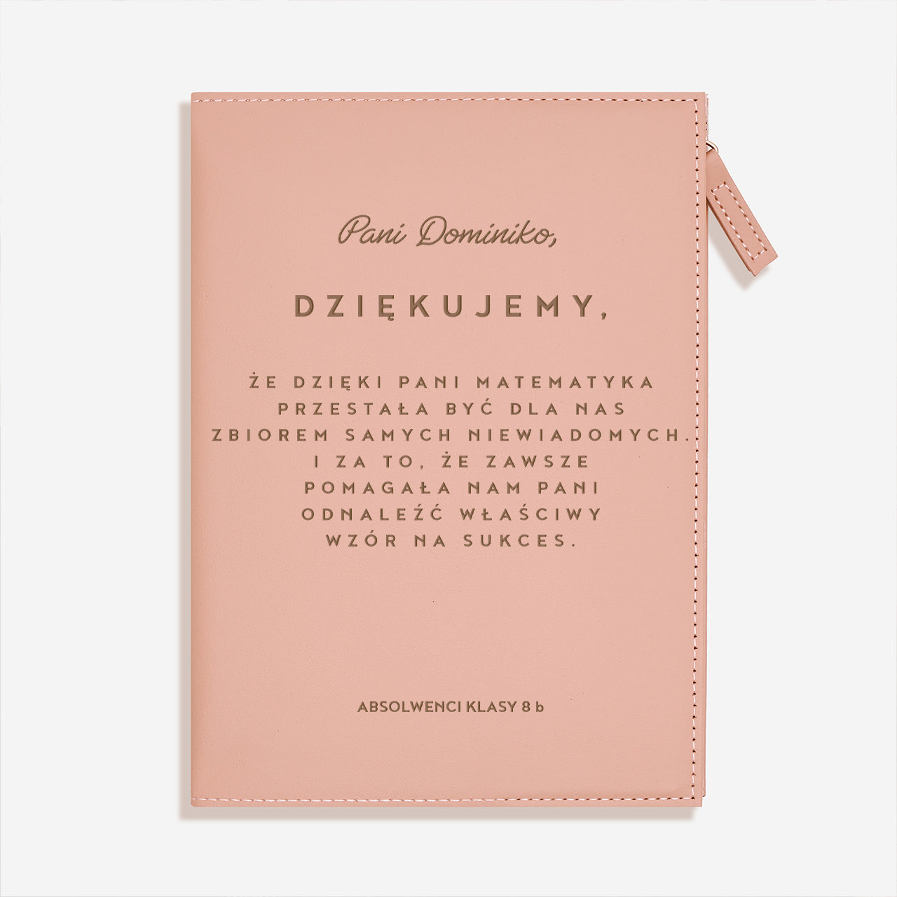 Notatnik dla nauczycielki od matematyki - prezent od uczniów