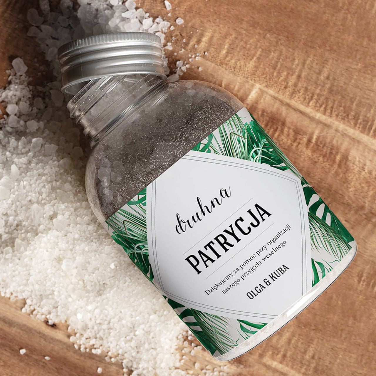 Sól do kąpieli personalizowana - podziękowanie dla druhny prezent dla druhny sól kąpielowa podziękowania dla druhny