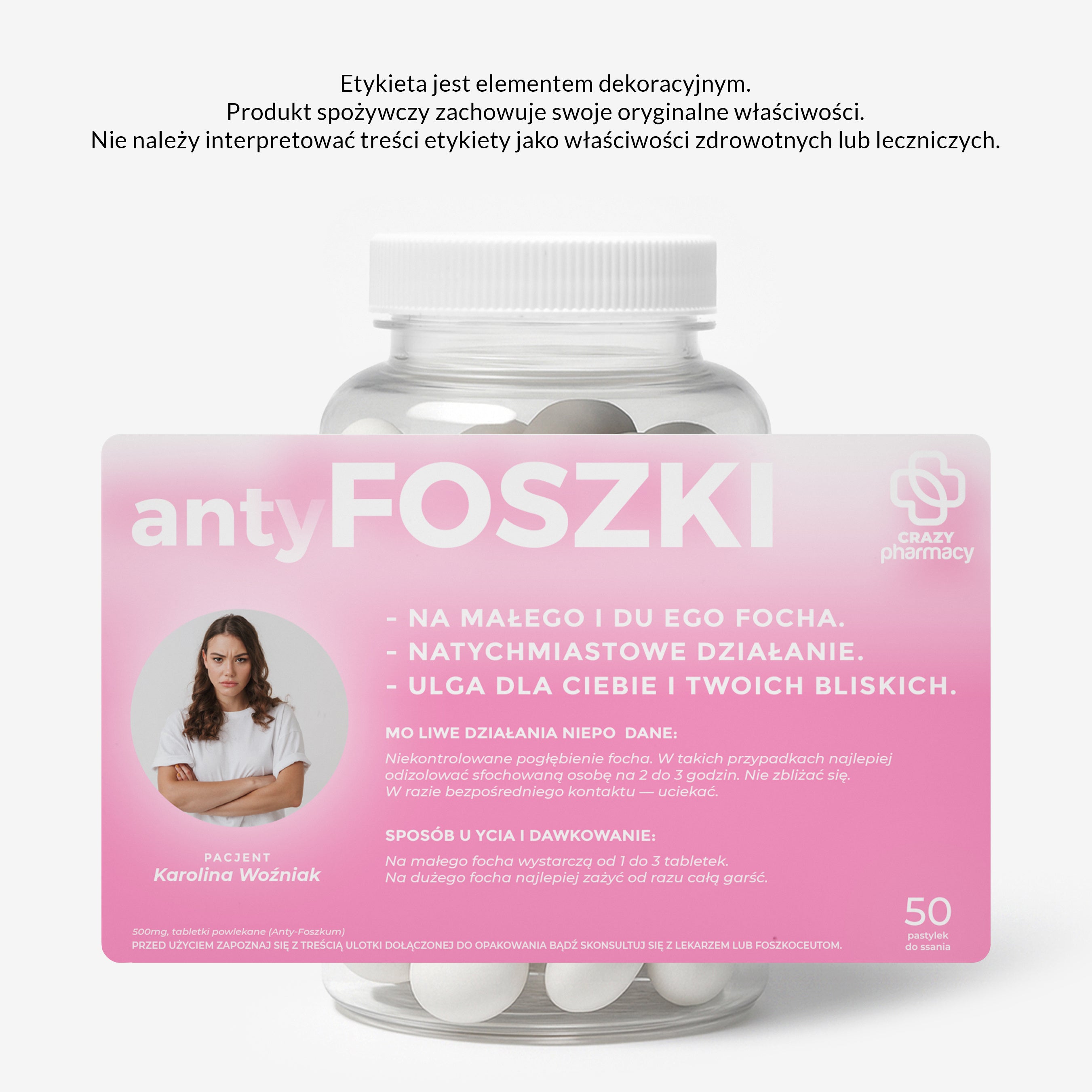 Zestaw prezentowy: miętówki + etykieta do naklejenia - prezent dla niej prezent dla dziewczyny cukierki miętowe