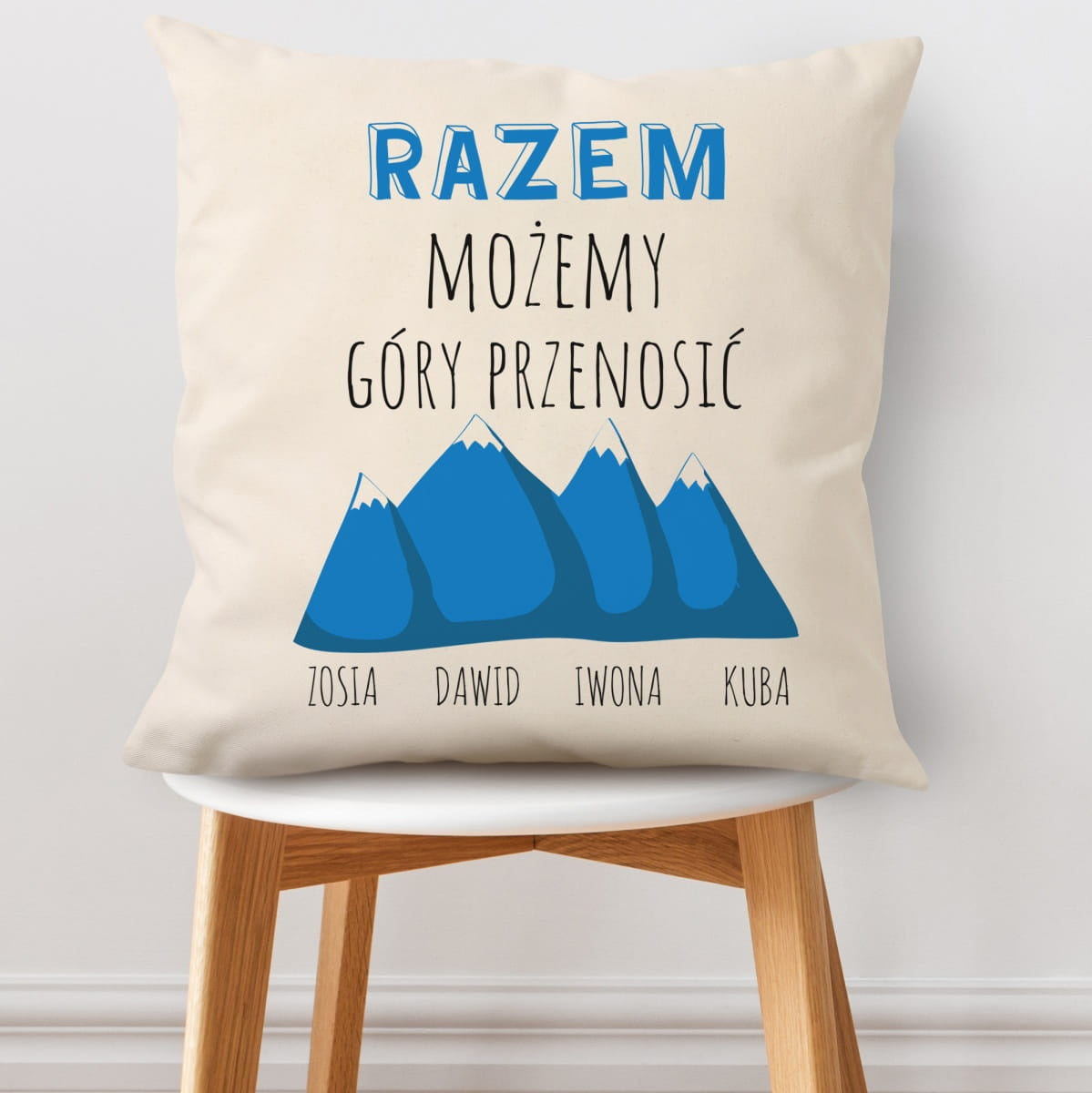 Personalizowana poduszka dla rodziny poduszka personalizowana prezent na dzień rodziny prezent dla rodziny