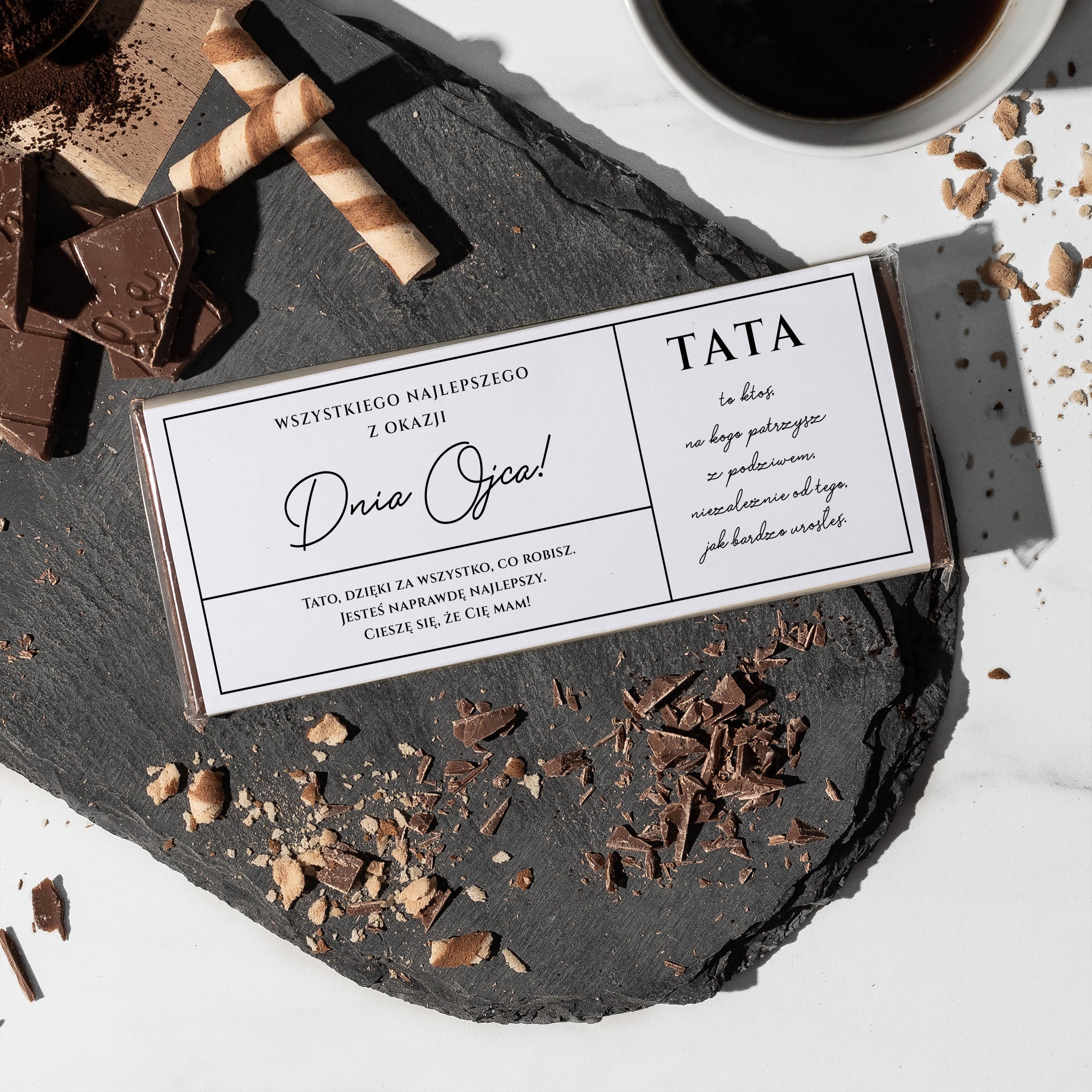 Czekolada dla taty na Dzień Taty upominek dla taty na Dzień Taty prezent dla taty prezent na Dzień Taty