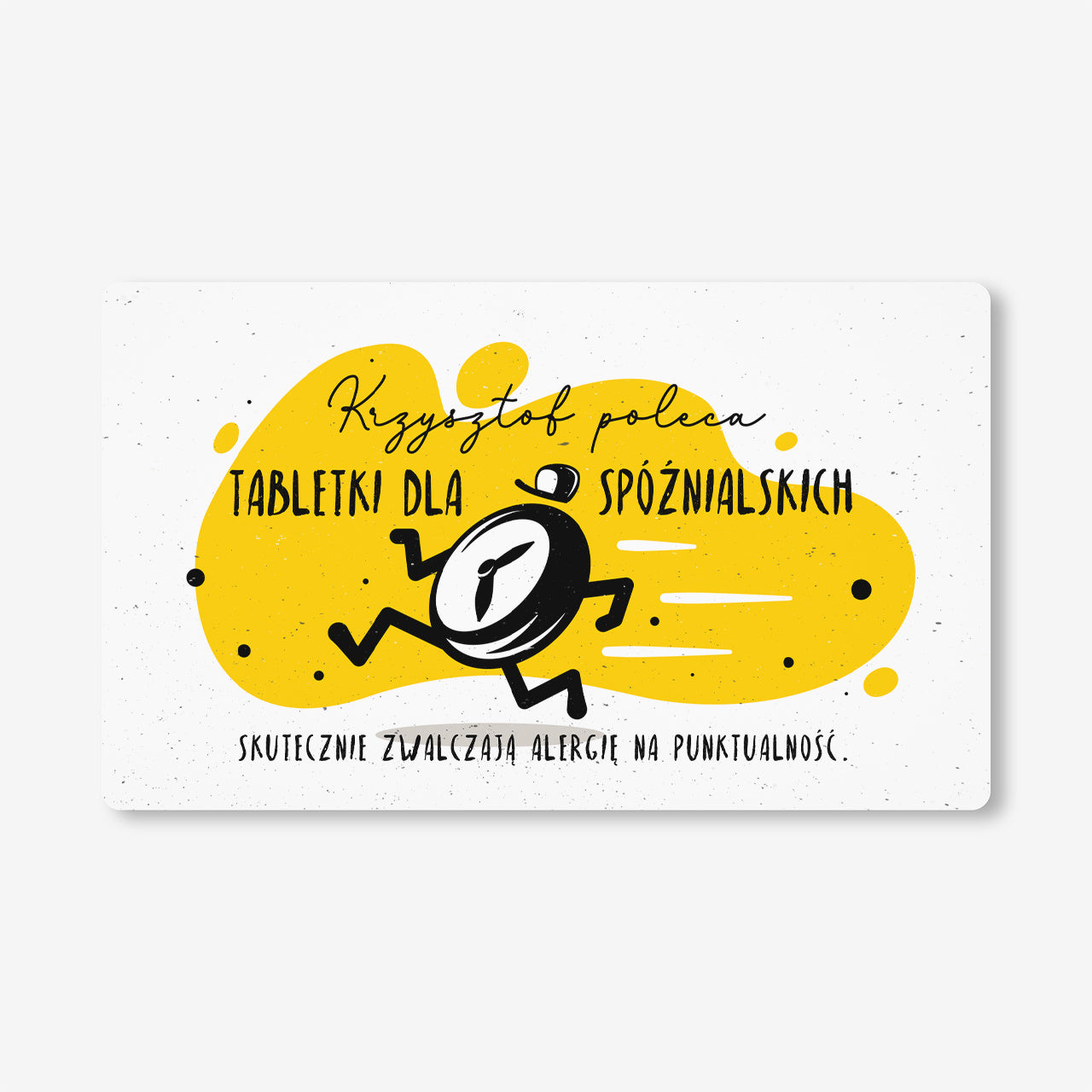 Zestaw cukierków miętowych z etykietą do personalizacji - śmieszny prezent dla spóźnialskich cukierki miętowe